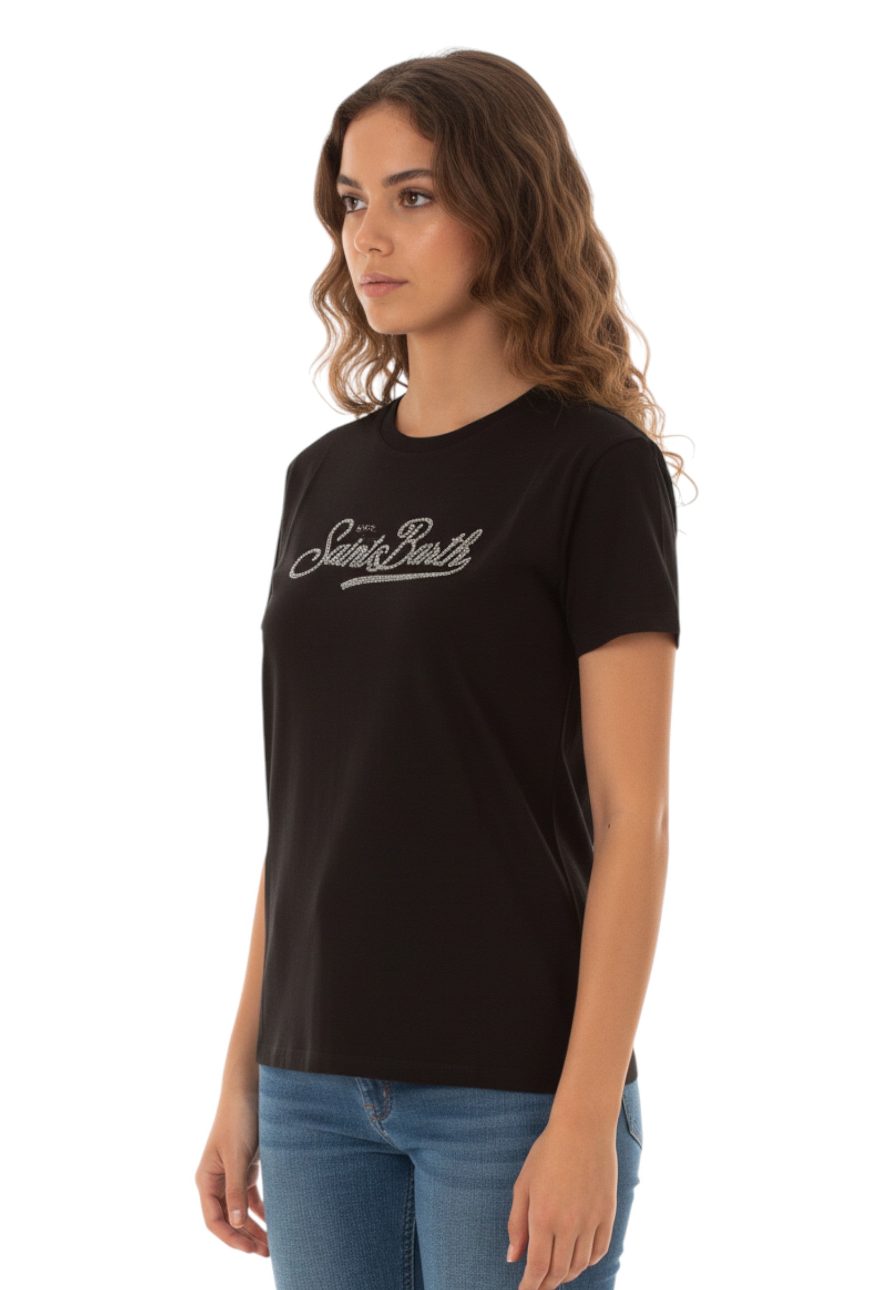 T-SHIRT Nero Mc2 Saint Barth