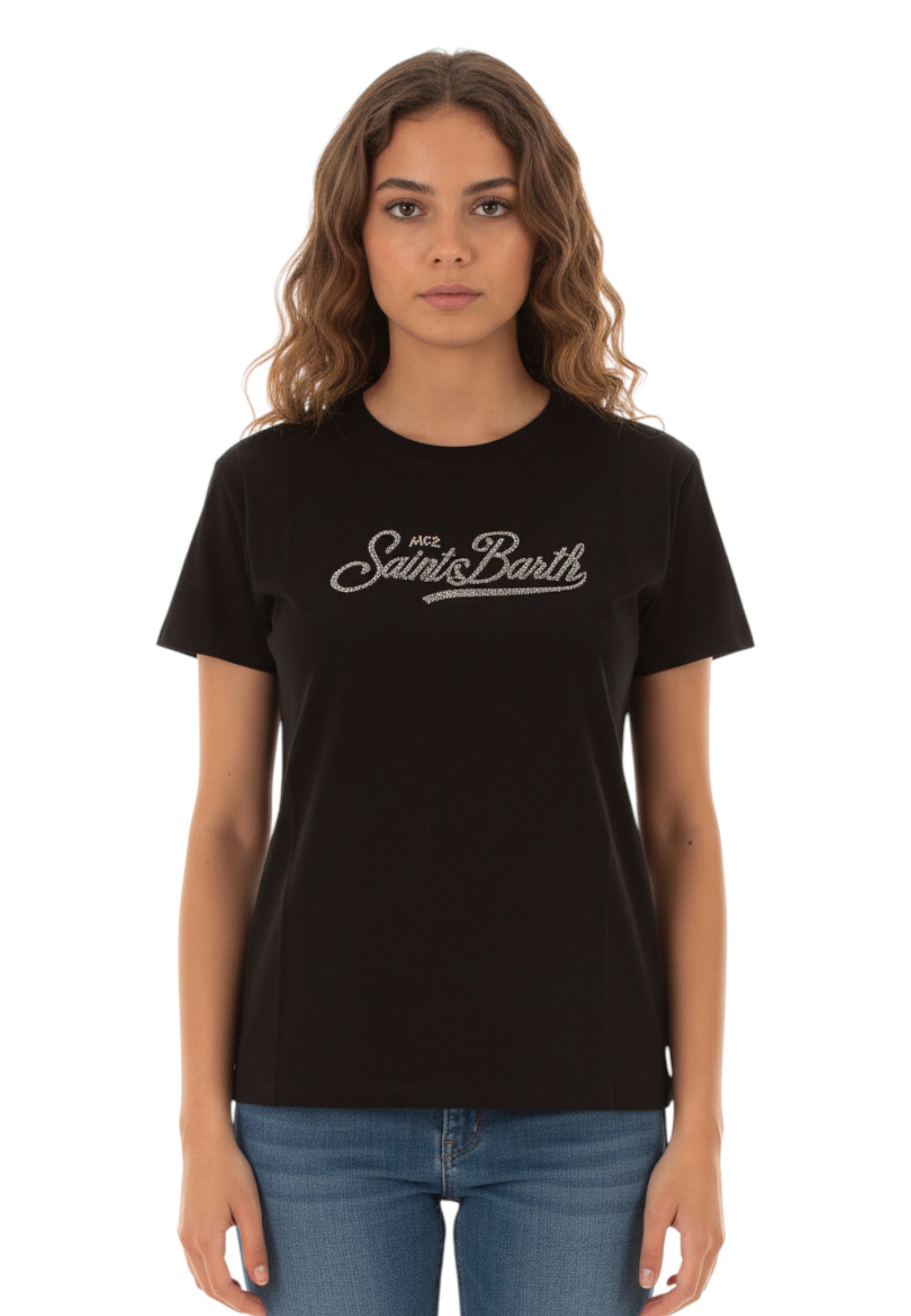 T-SHIRT Nero Mc2 Saint Barth