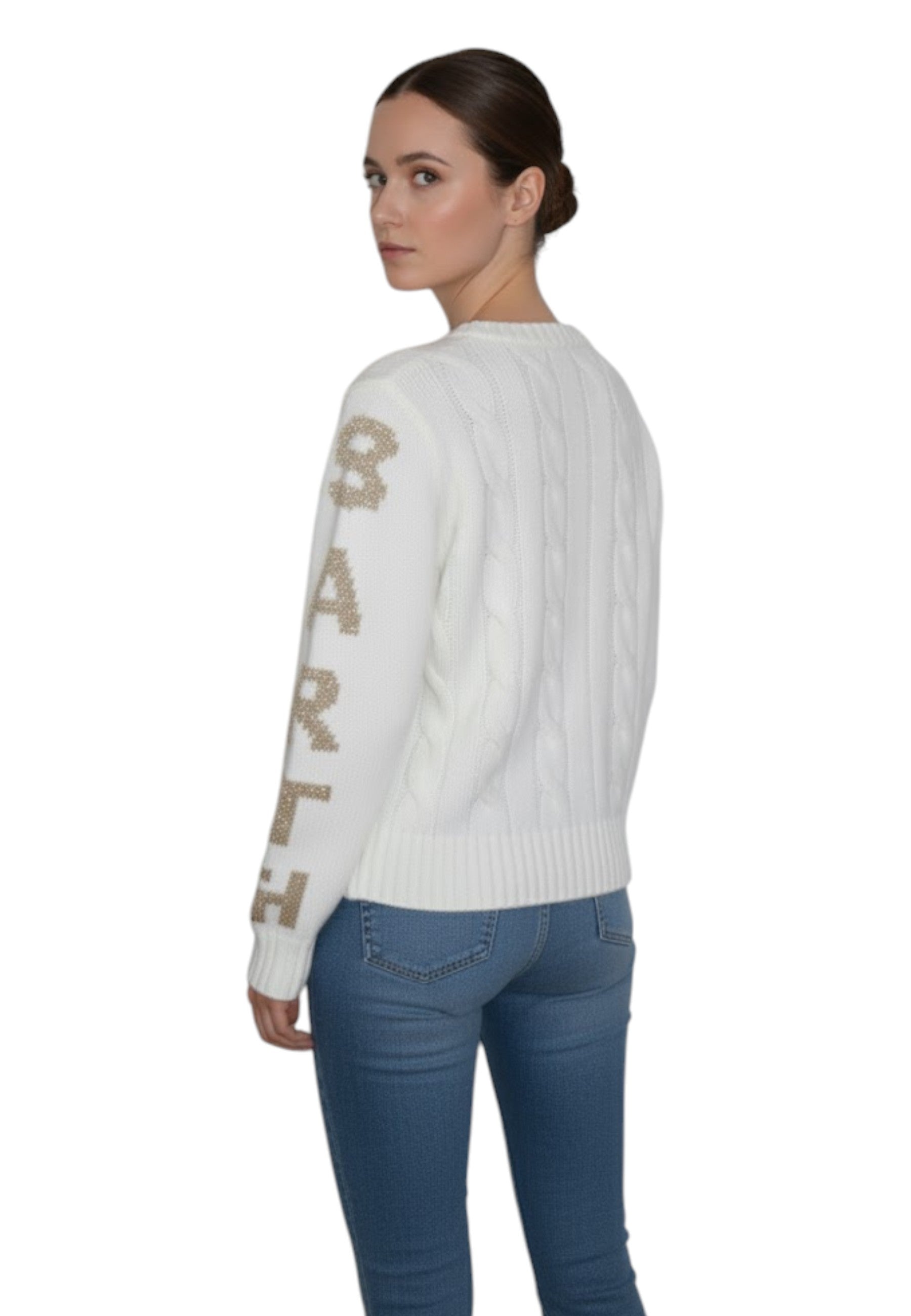 GIROCOLLO MANICA LUNGA Panna Mc2 Saint Barth