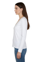 MAGLIE A V Bianco Daniele Fiesoli Collezione N_ø1