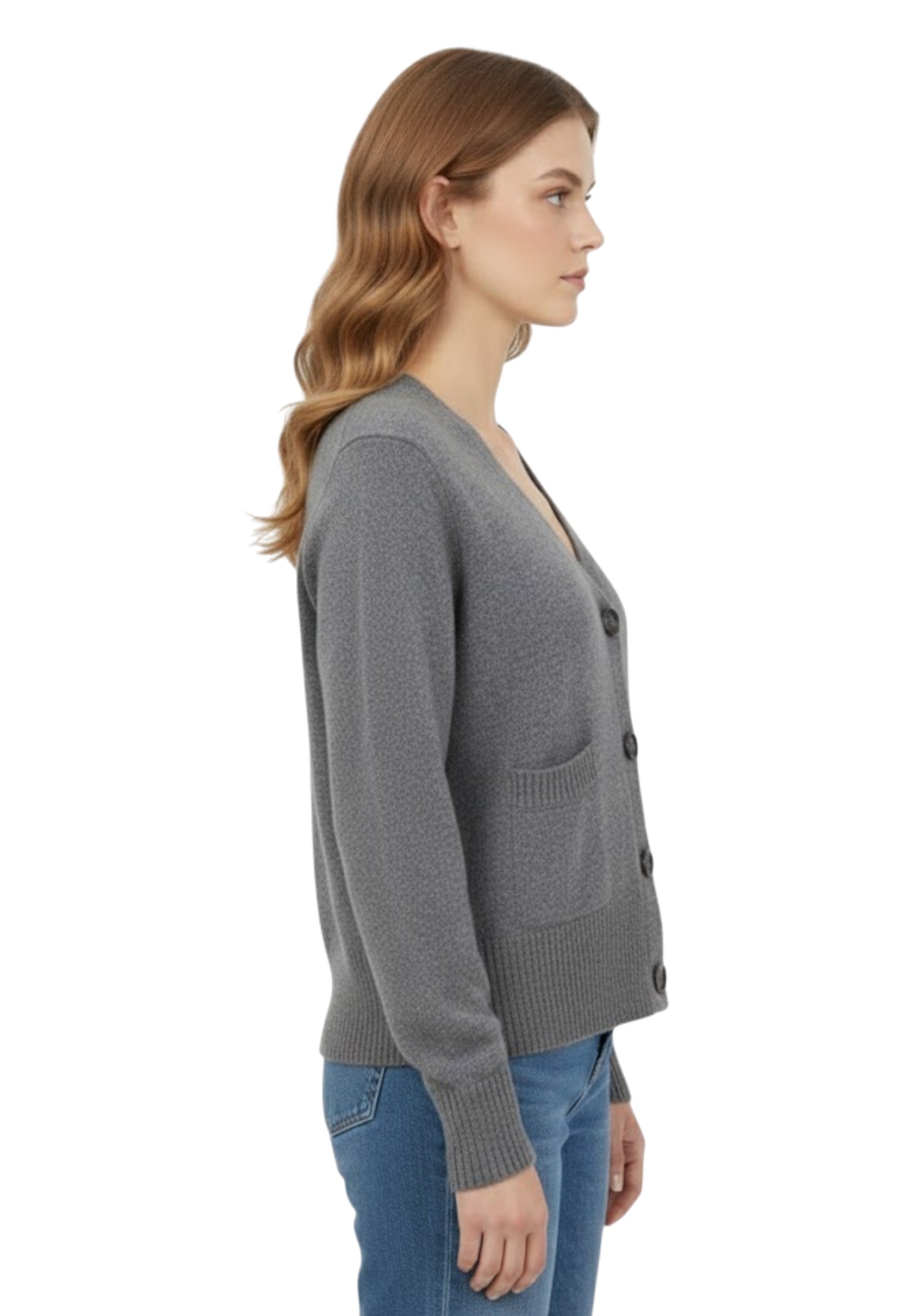 CARDIGAN Grigio Roberto Collina