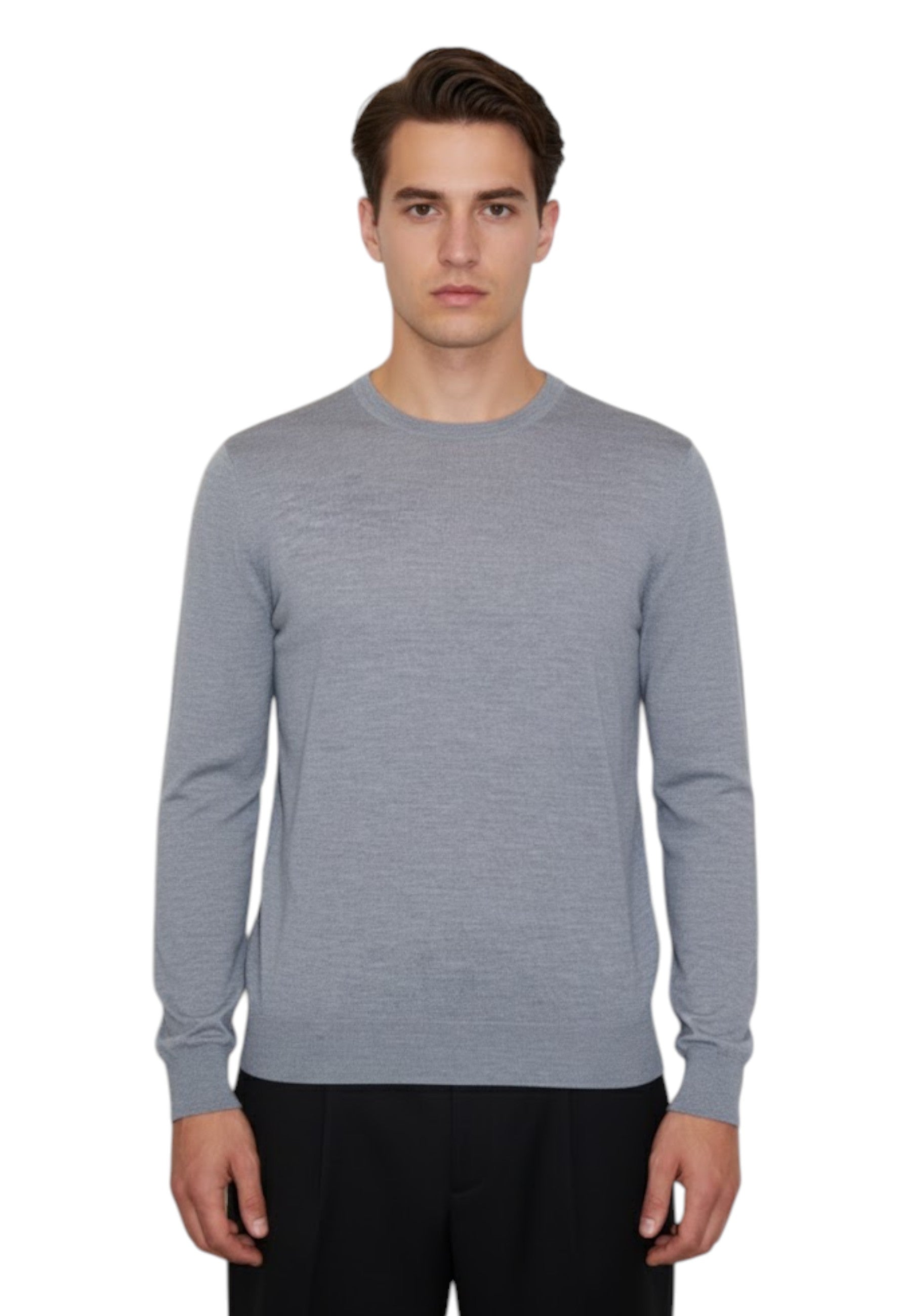 GIROCOLLO MANICA LUNGA Grigio Kangra