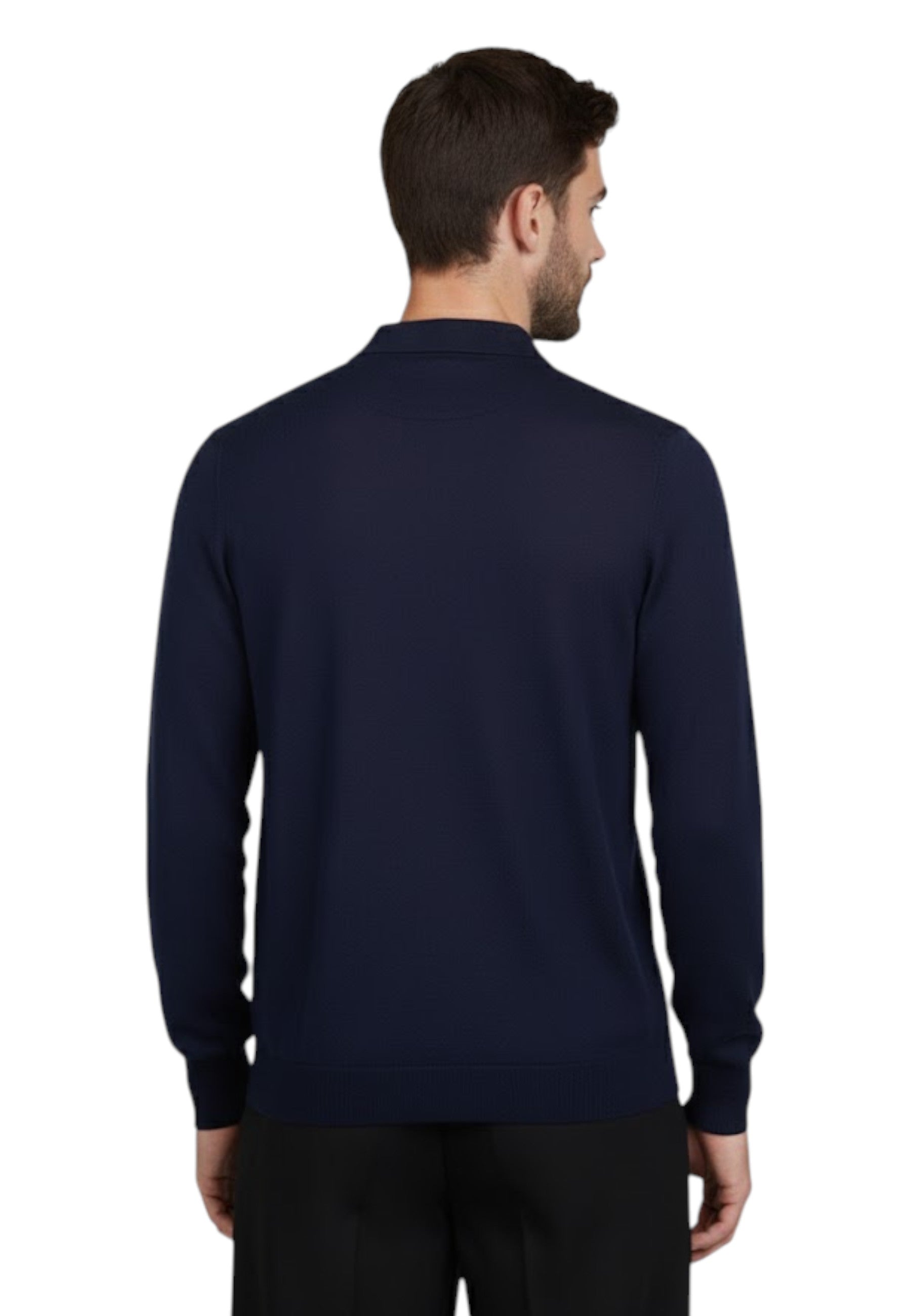 POLO A MANICA LUNGA Blu Kangra