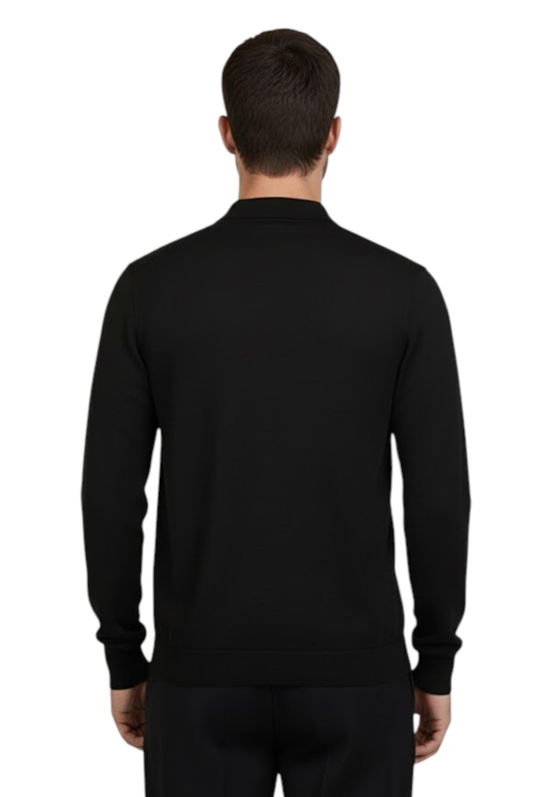 POLO A MANICA LUNGA Nero Kangra
