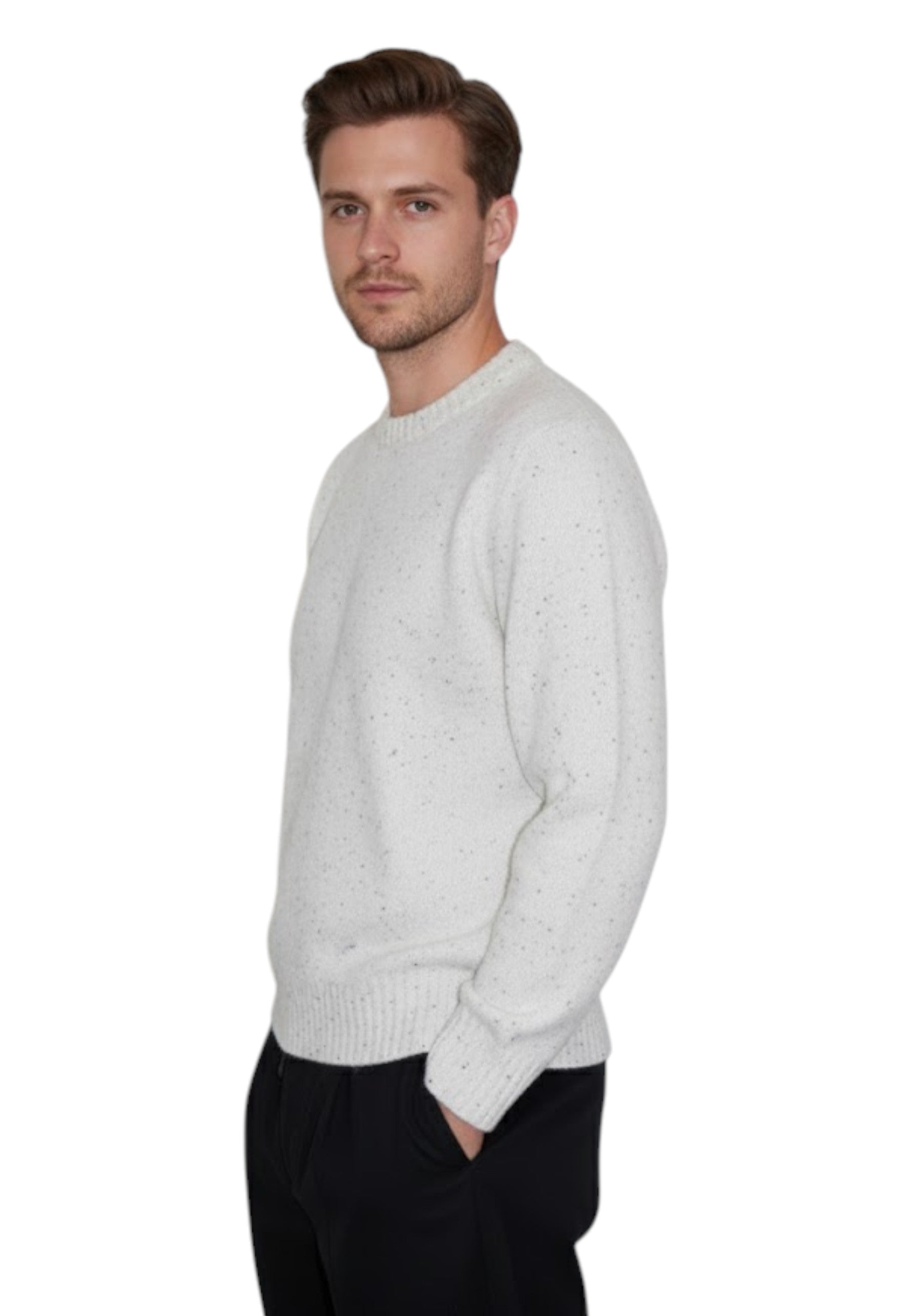 GIROCOLLO MANICA LUNGA Bianco Kangra