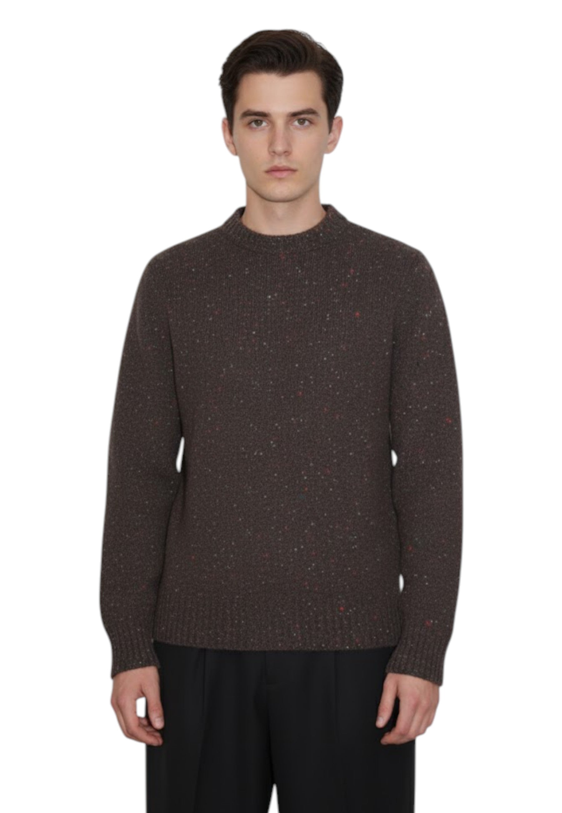 GIROCOLLO MANICA LUNGA Marrone Kangra