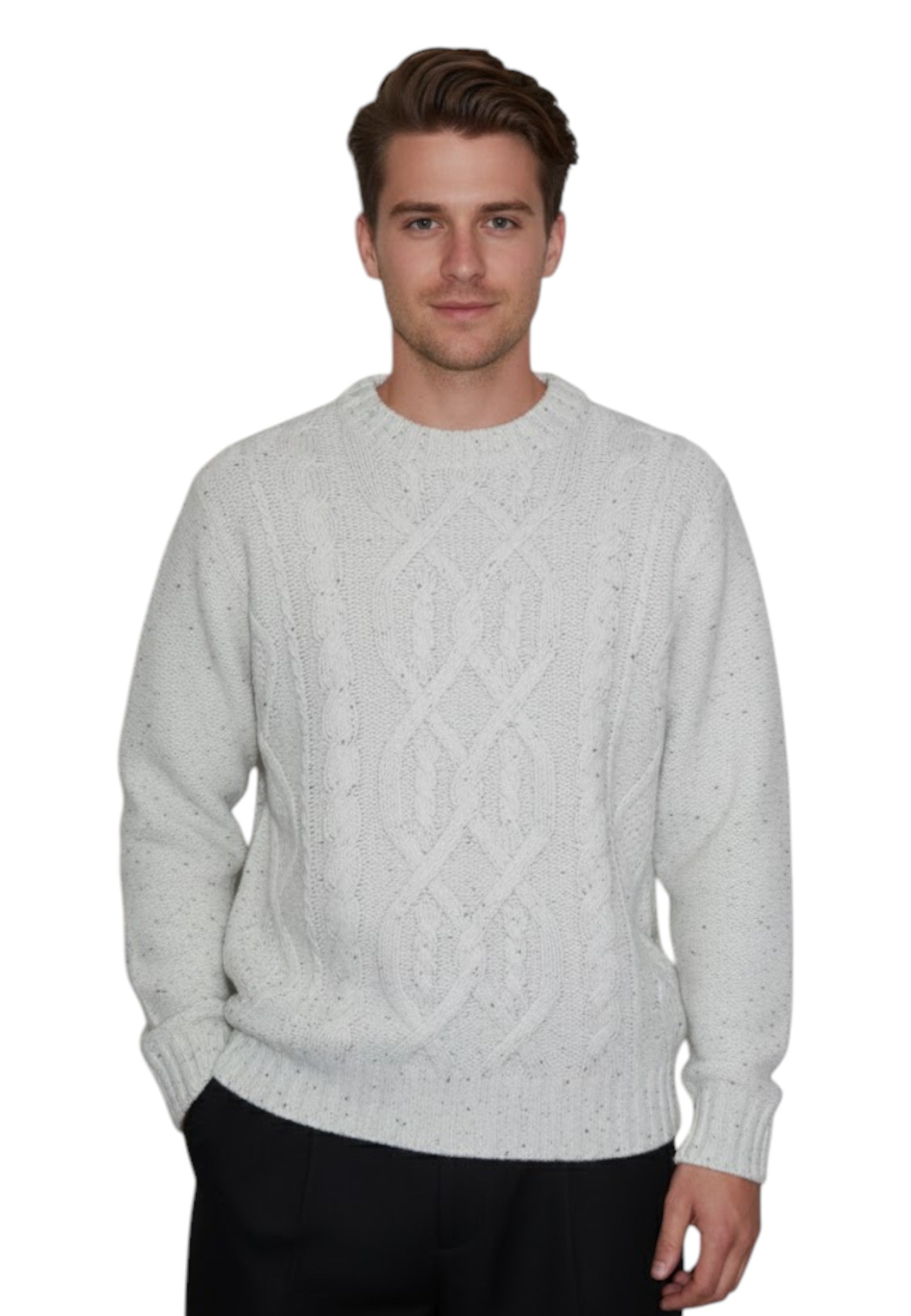 GIROCOLLO MANICA LUNGA Bianco Kangra