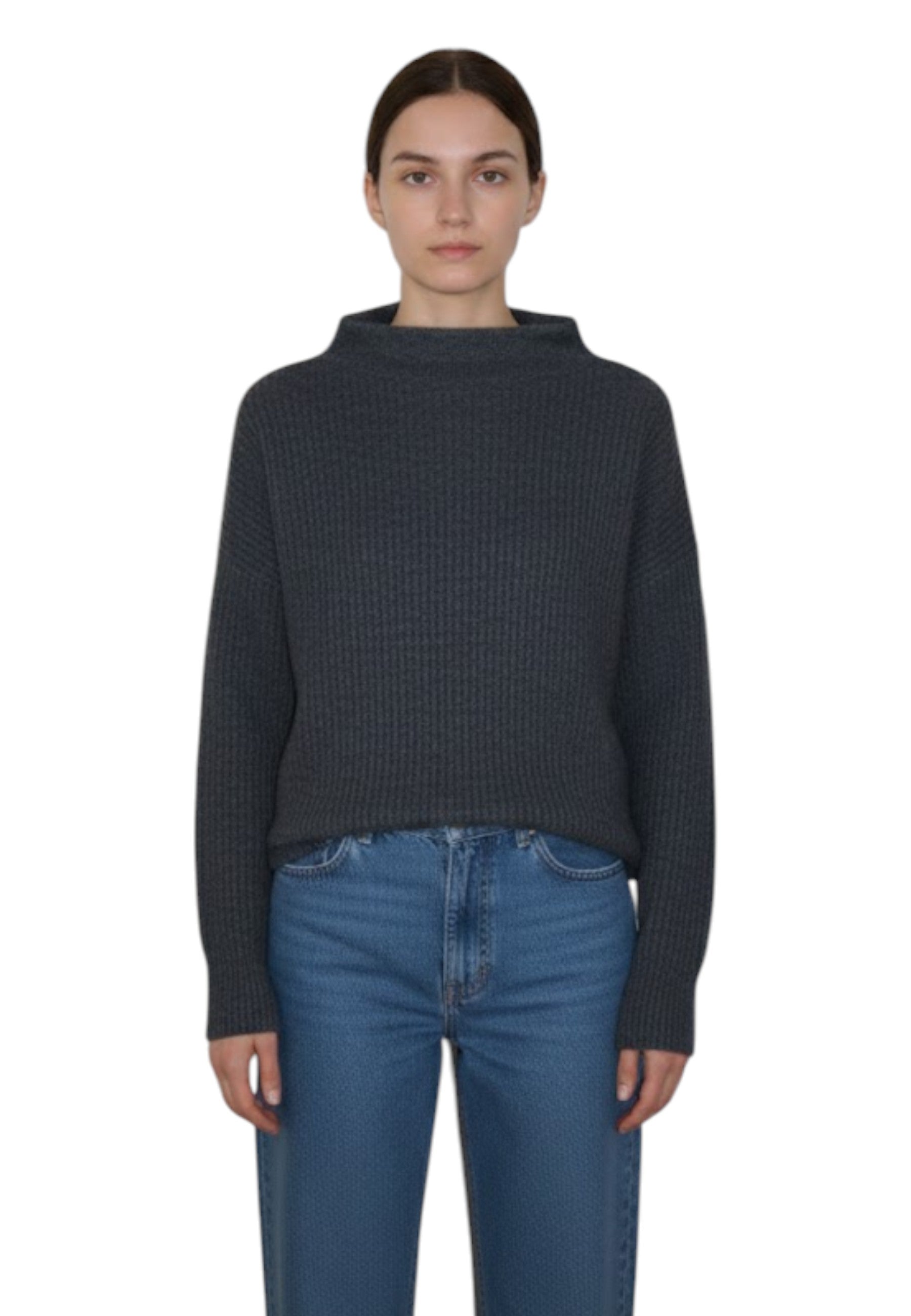 GIROCOLLO MANICA LUNGA Grigio Liviana Conti