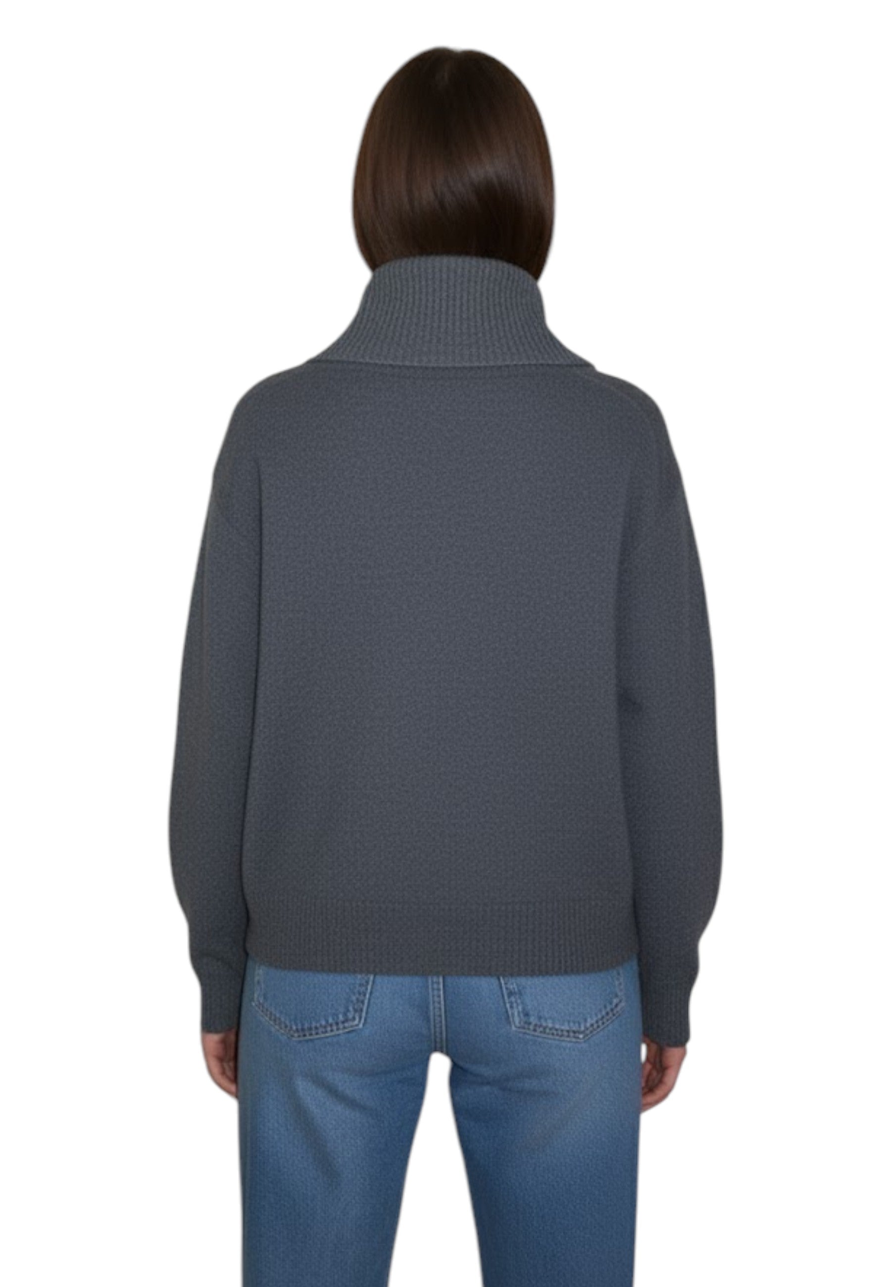 MAGLIE CON ZIP Grigio Liviana Conti