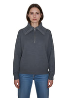 MAGLIE CON ZIP Grigio Liviana Conti