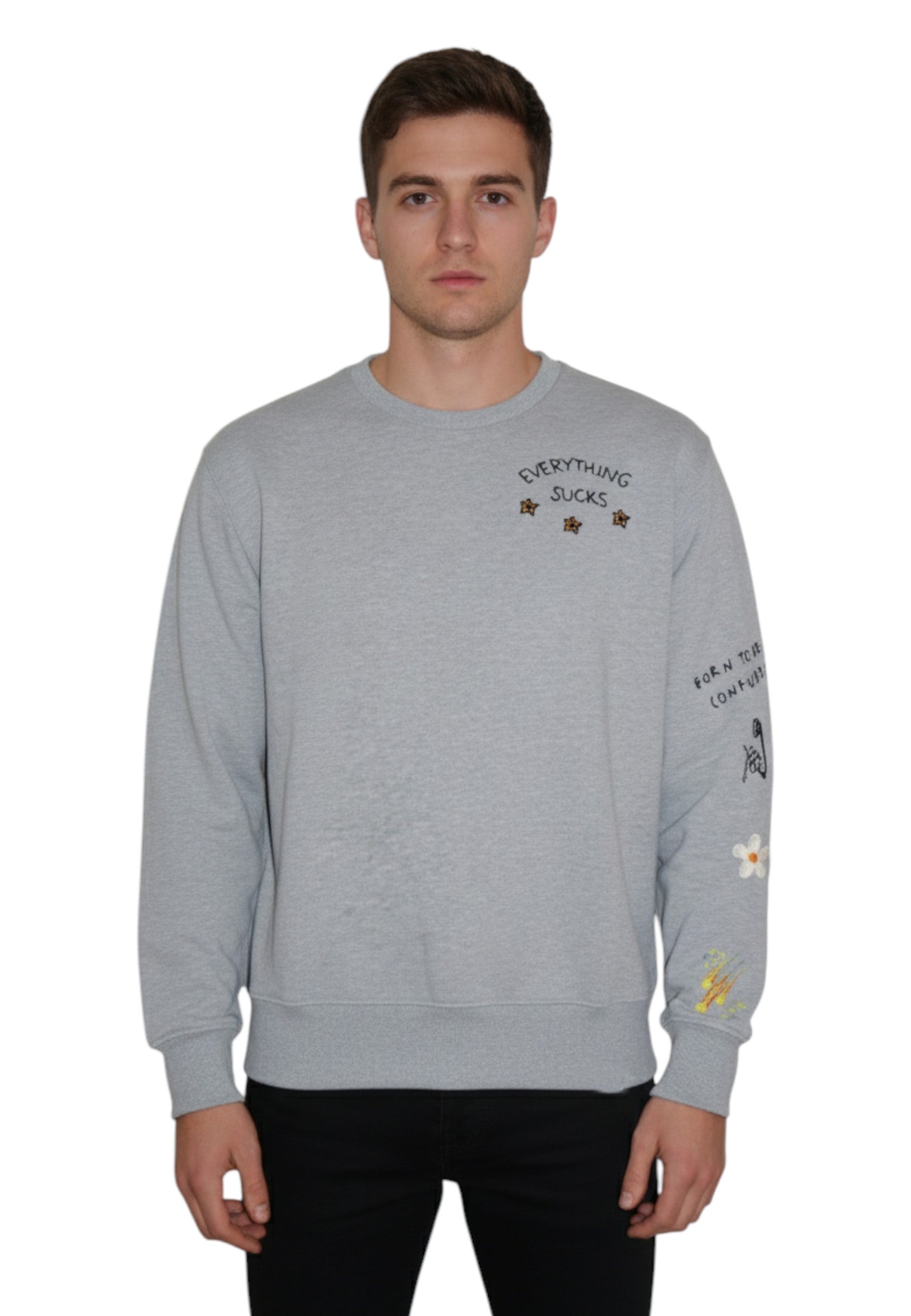 FELPA A GIROCOLLO Grigio Inspired By A True Story