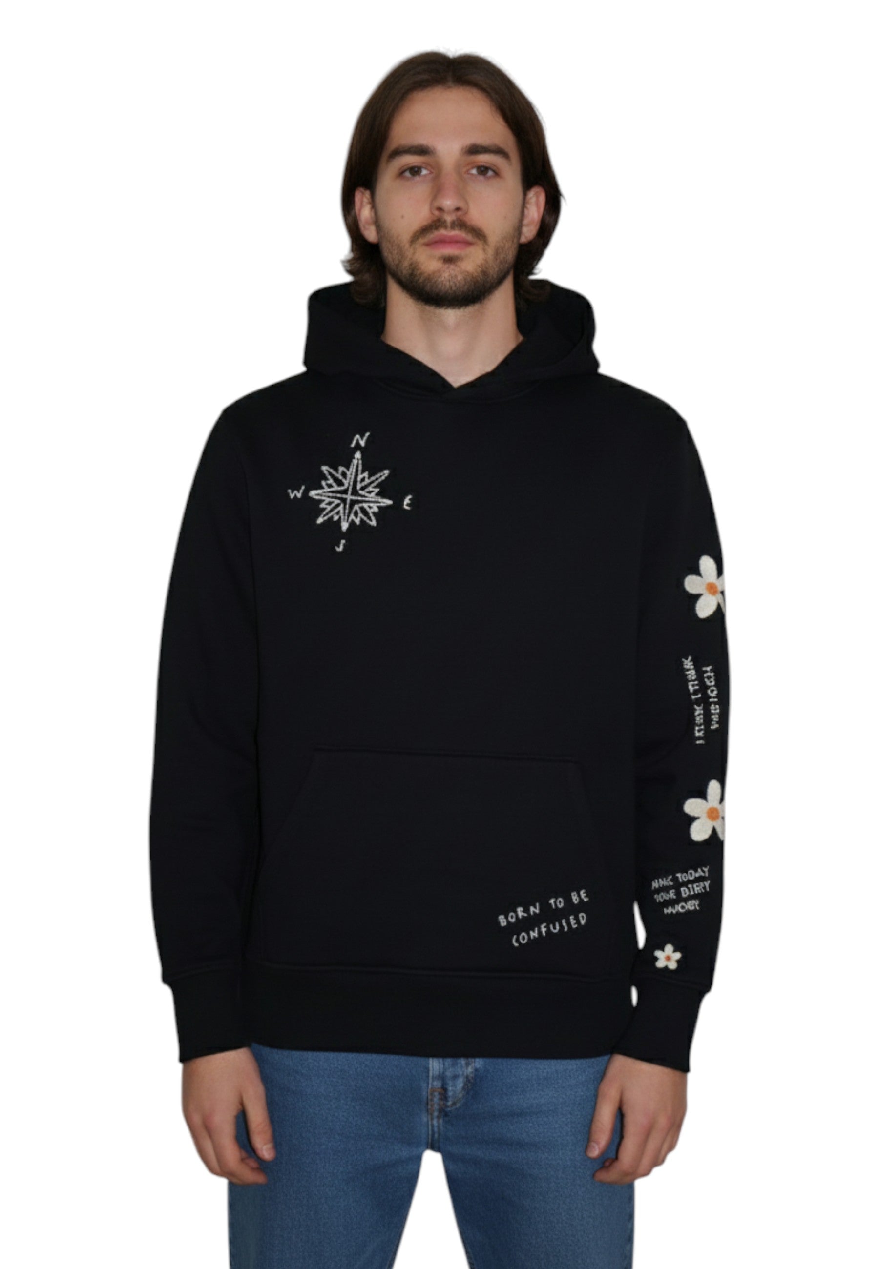 FELPE CON CAPPUCCIO Nero Inspired By A True Story