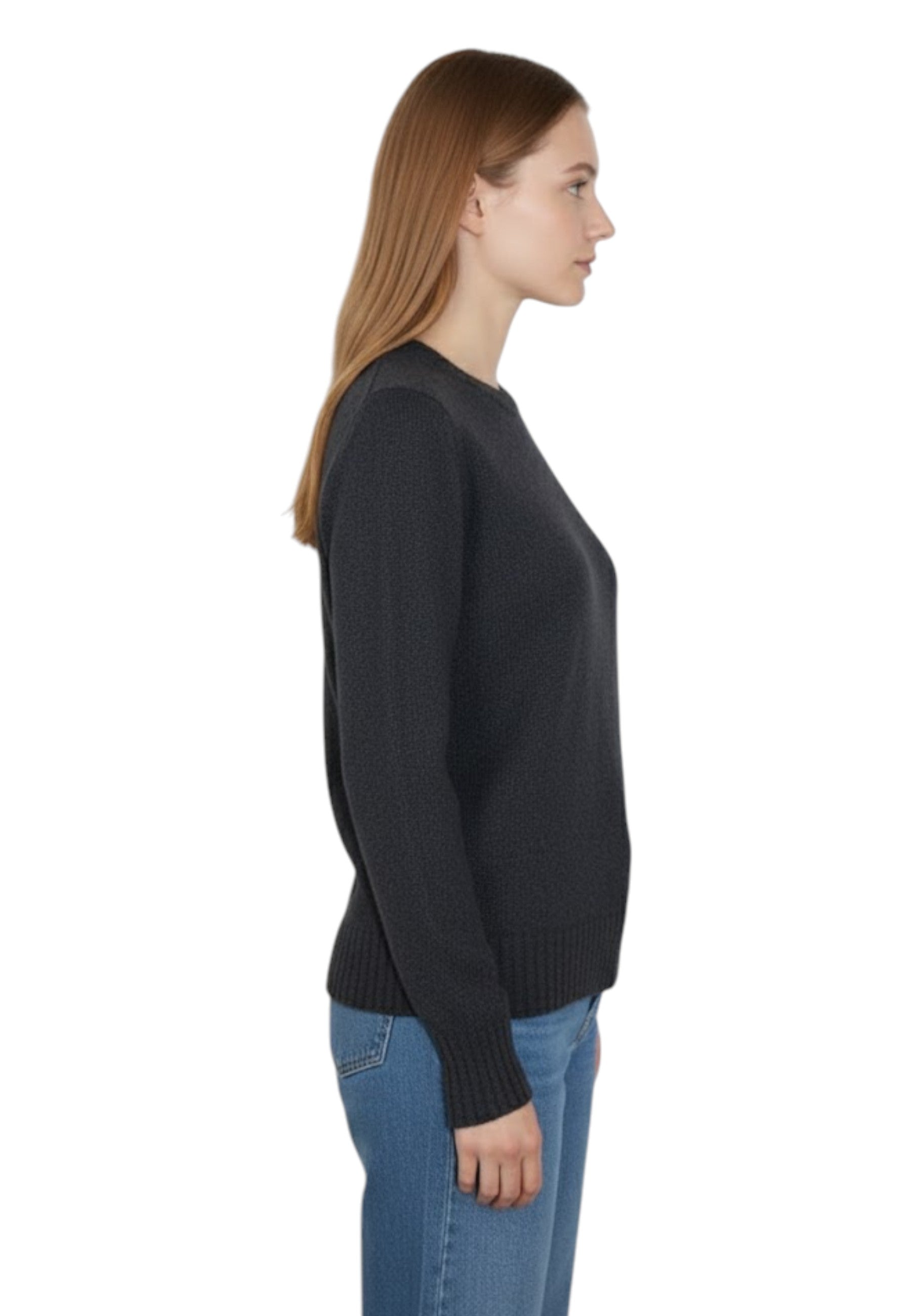 GIROCOLLO MANICA LUNGA Nero Hekla & Co