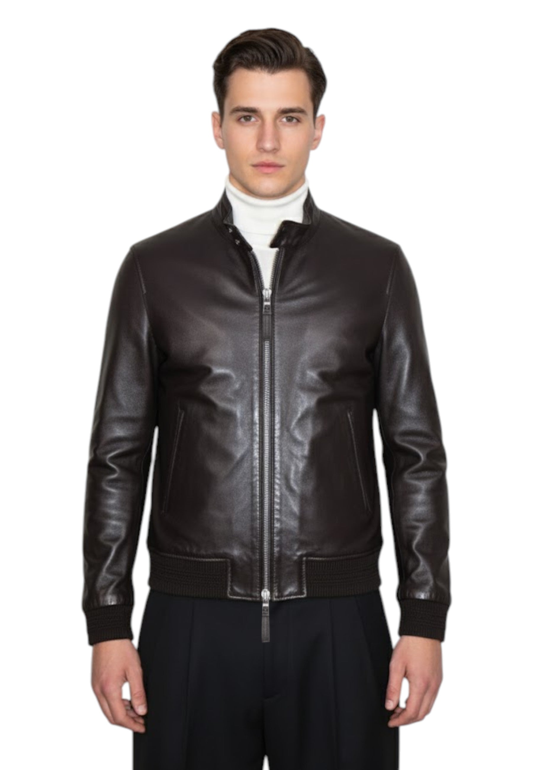 GIUBBOTTI IN PELLE Marrone Authority