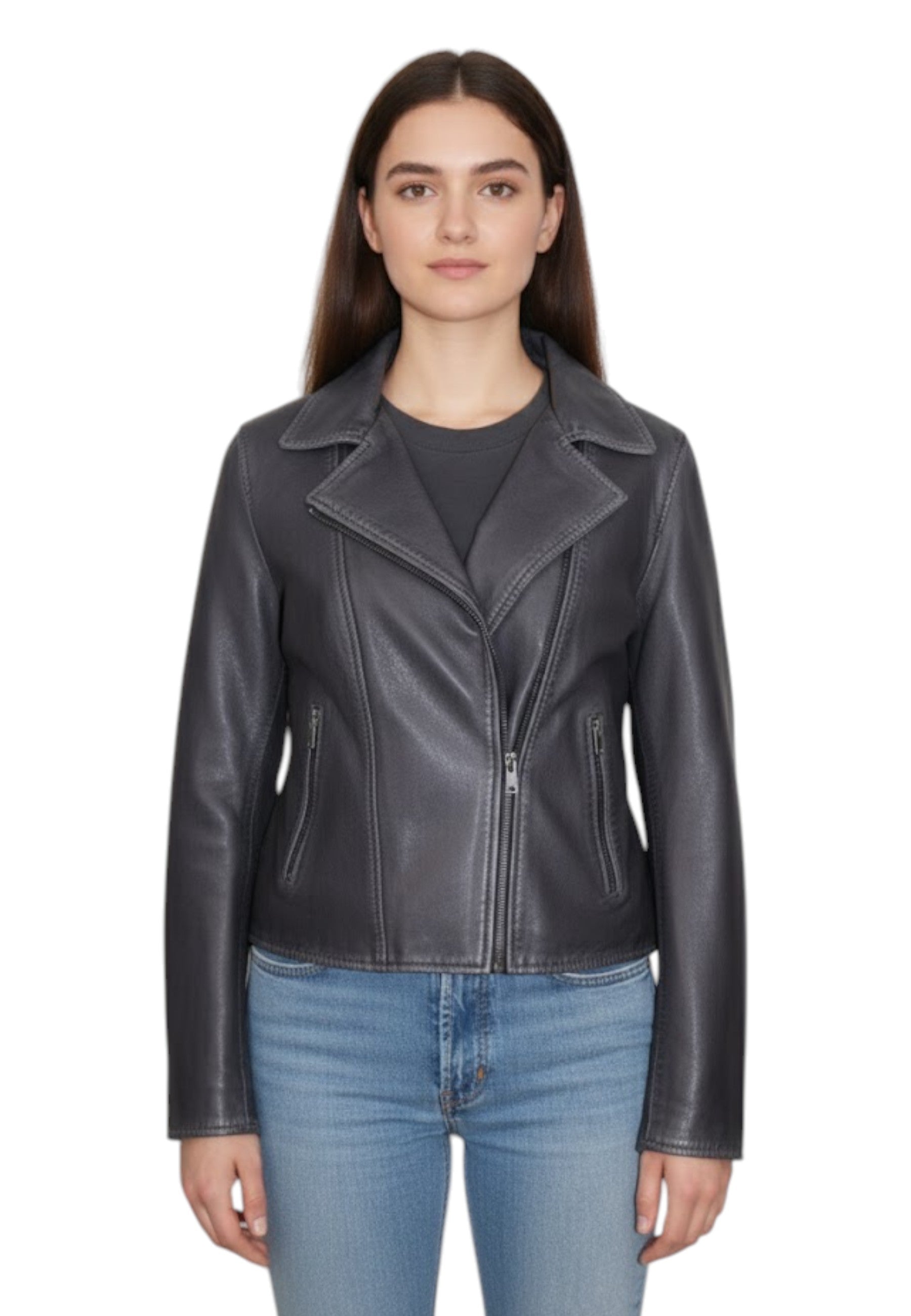 GIUBBOTTI IN PELLE Nero Authority