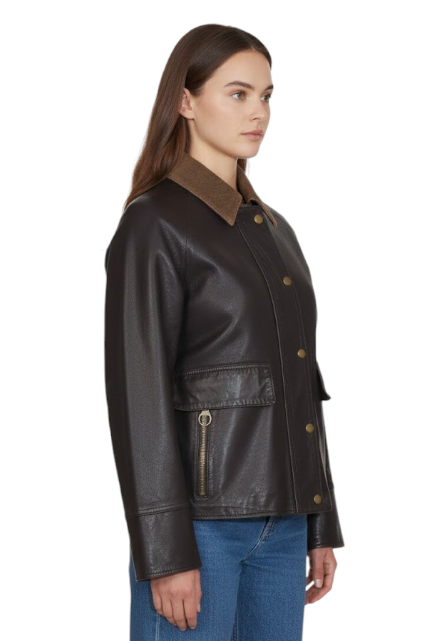 GIUBBOTTI IN PELLE Marrone Authority