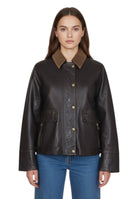 GIUBBOTTI IN PELLE Marrone Authority