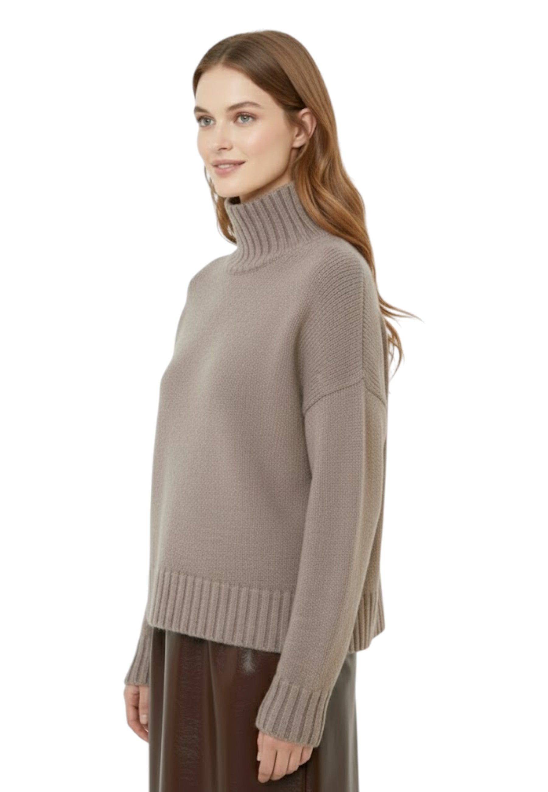 MAGLIE A LUPETTO Marrone Meimei J