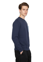 FELPA A GIROCOLLO Blu Roy Roger's