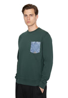 FELPA A GIROCOLLO Verde Roy Roger's