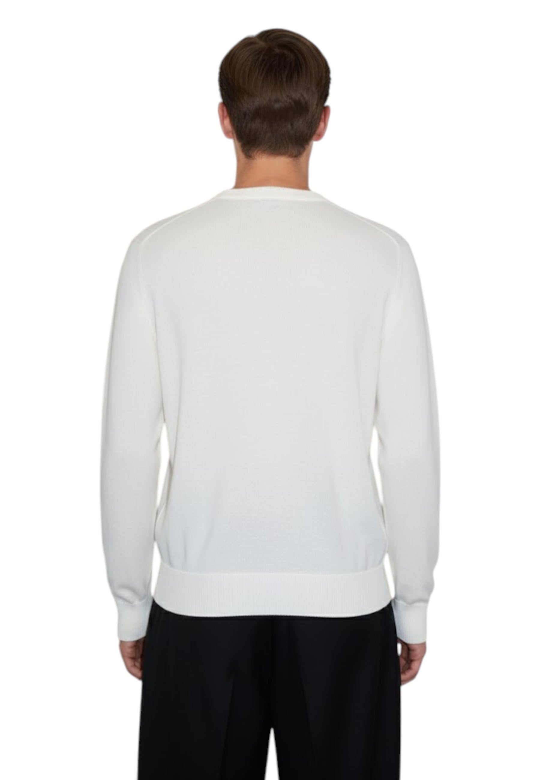 FELPA A GIROCOLLO Bianco Roy Roger's