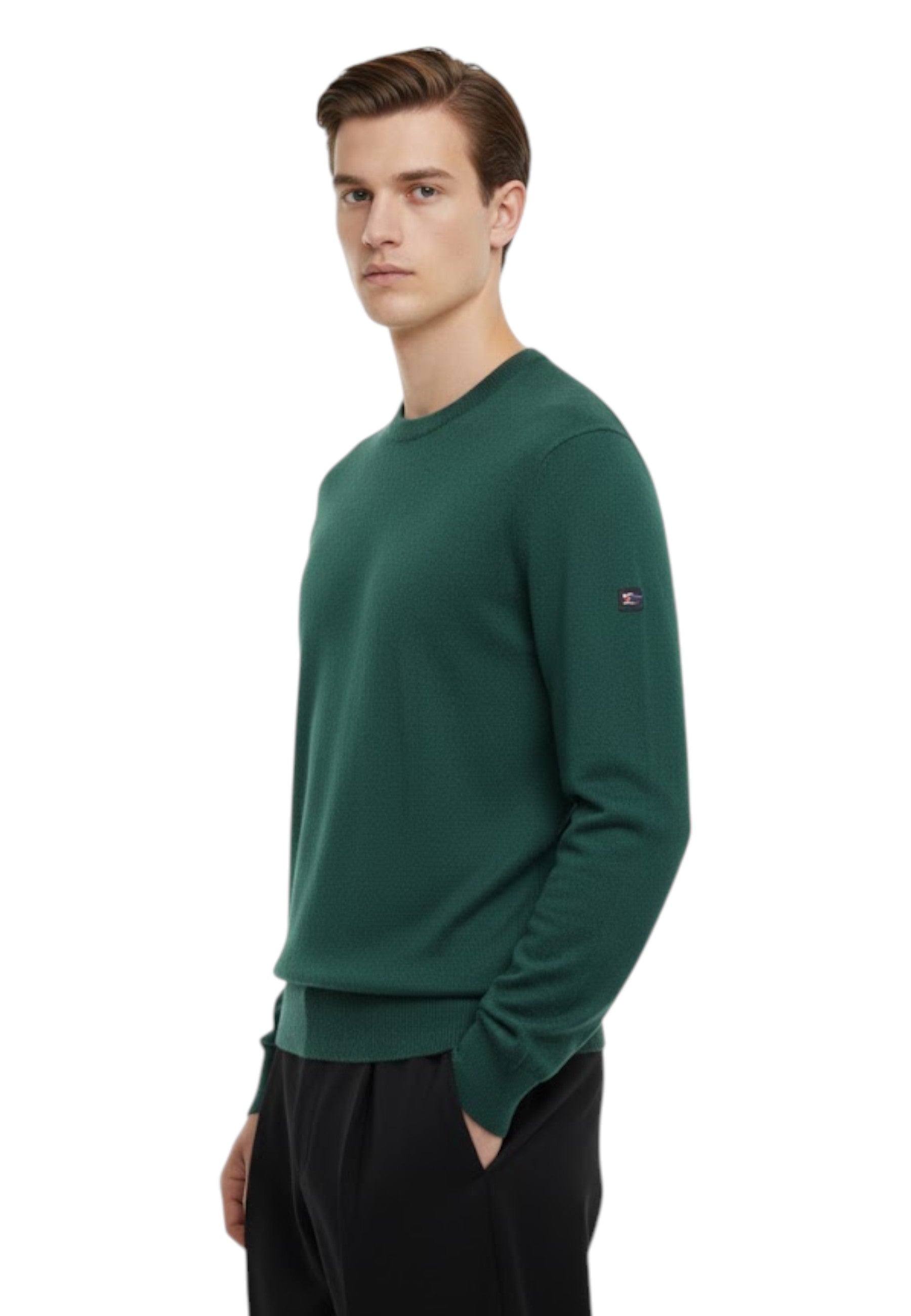 FELPA A GIROCOLLO Verde Roy Roger's