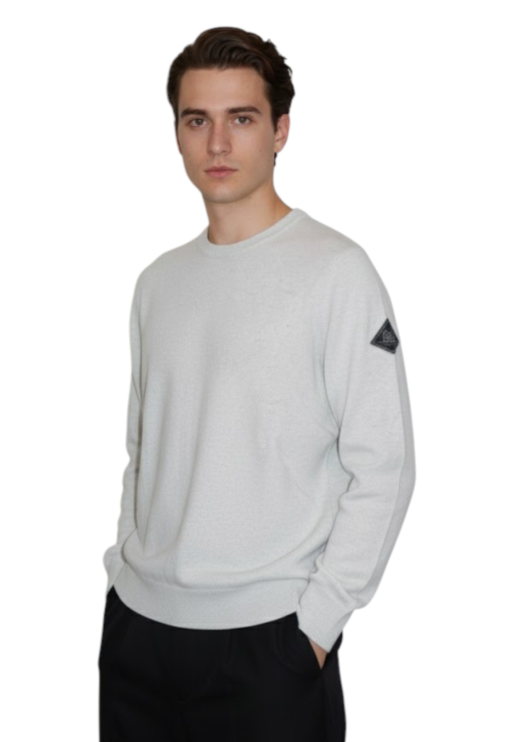 FELPA A GIROCOLLO Grigio Roy Roger's