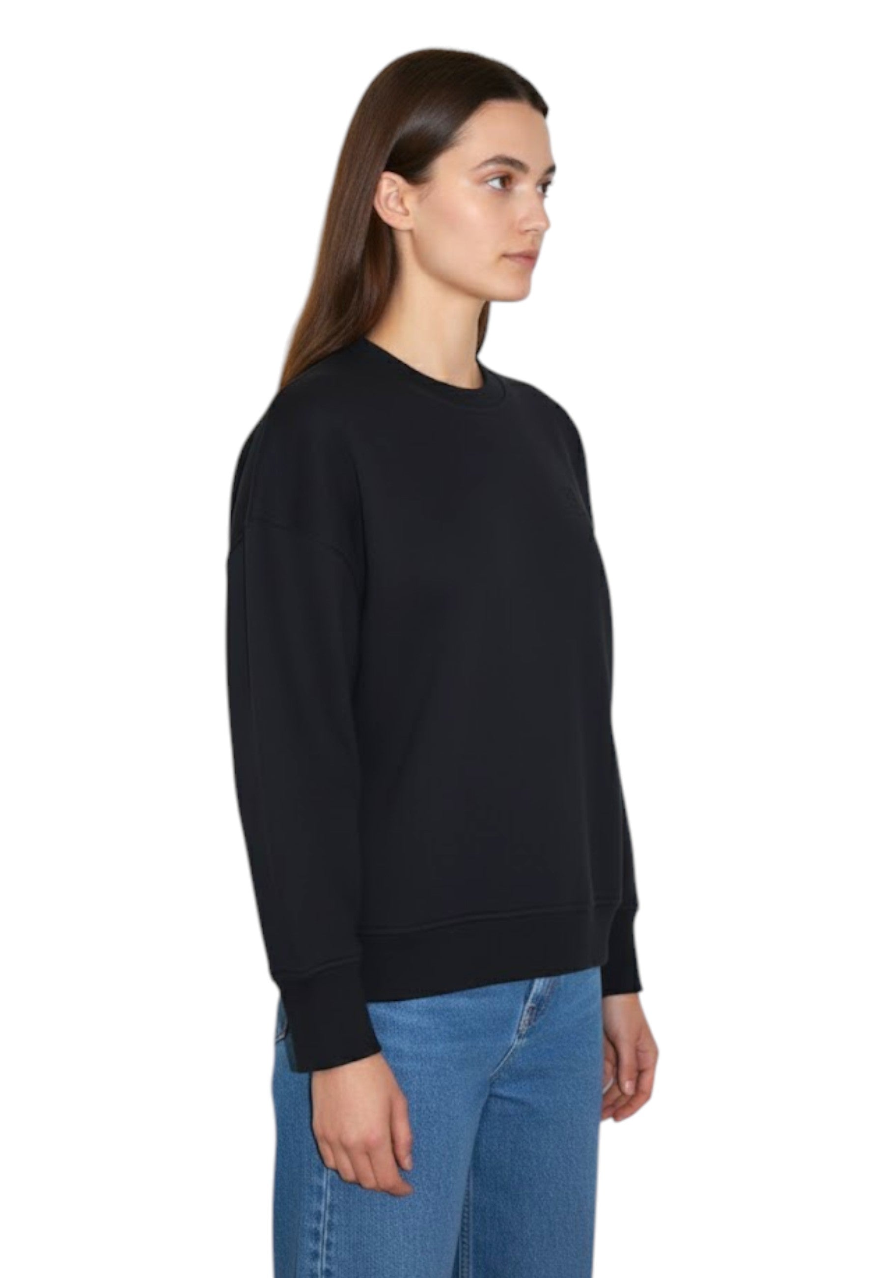 FELPA A GIROCOLLO Nero Woc