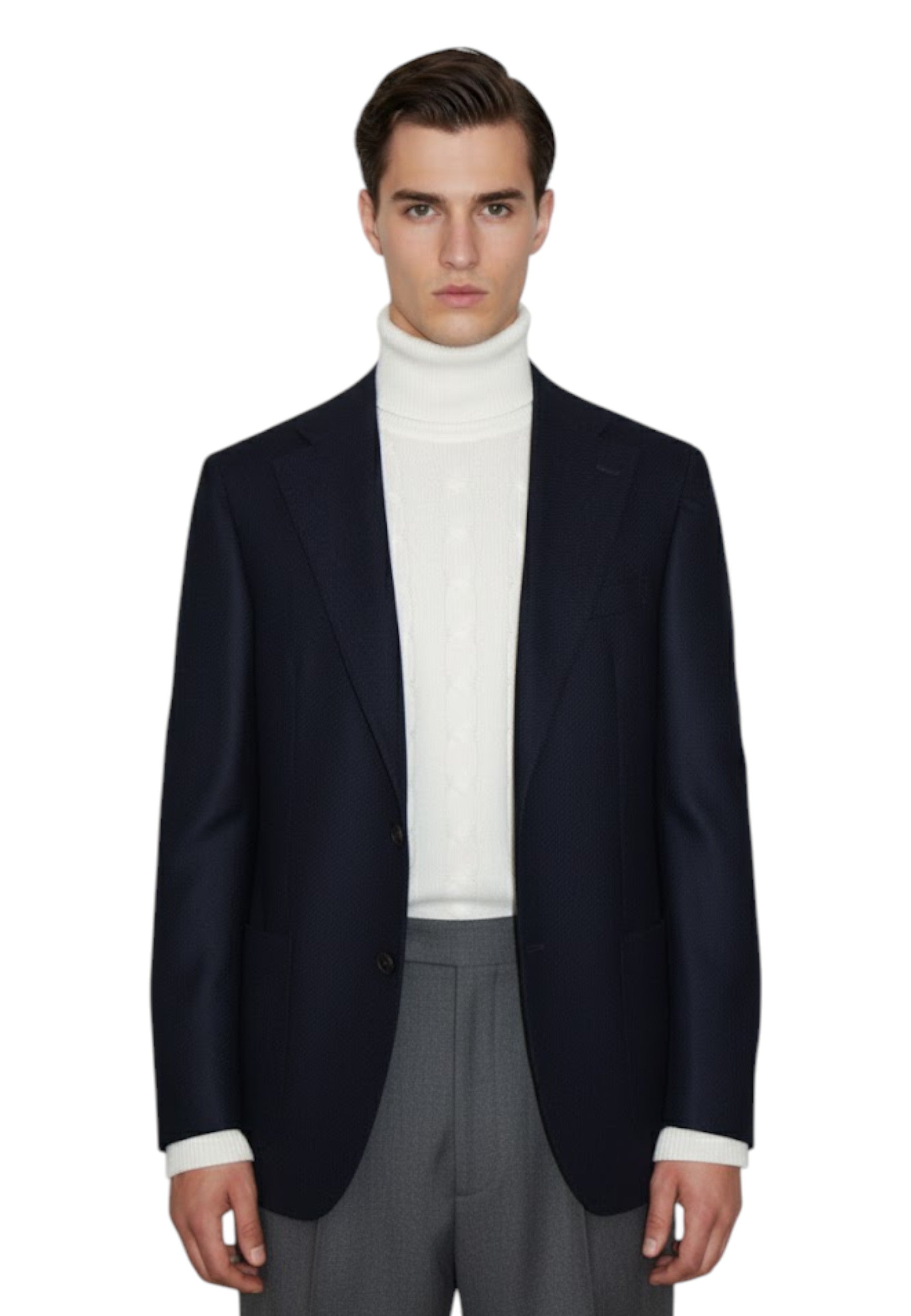 BLAZER MONOPETTO Blu Bagnoli