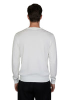 GIROCOLLO MANICA LUNGA Bianco Blu Cashmere