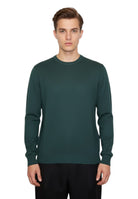GIROCOLLO MANICA LUNGA Verde Blu Cashmere