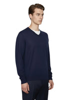 MAGLIE A V Blu Blu Cashmere