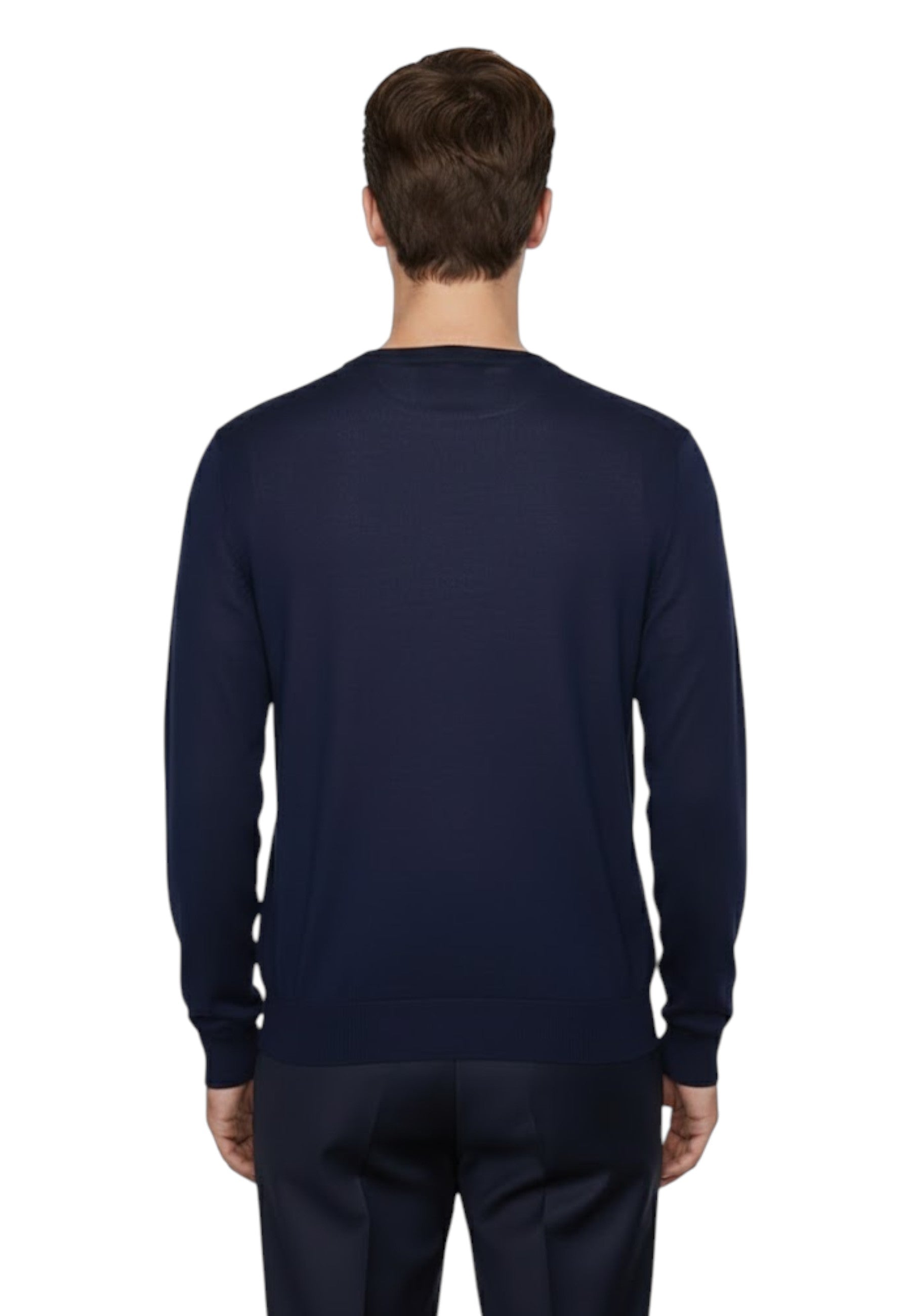MAGLIE A V Blu Blu Cashmere