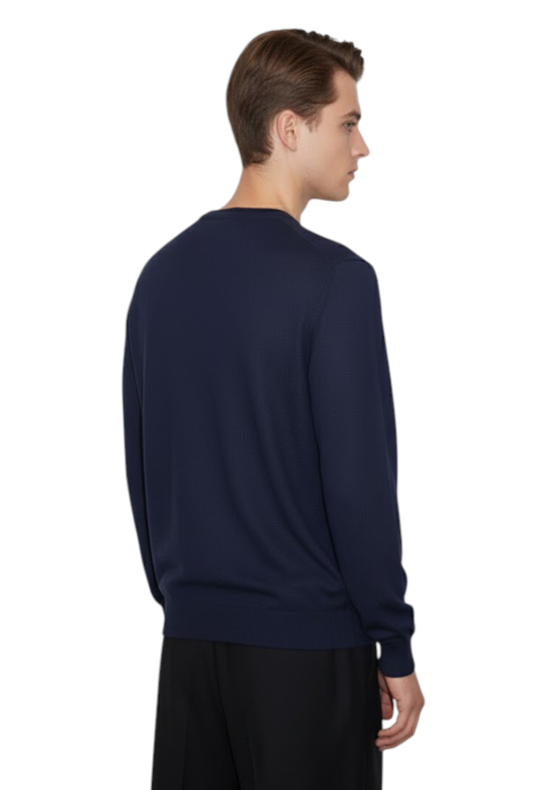MAGLIE A V Blu Blu Cashmere