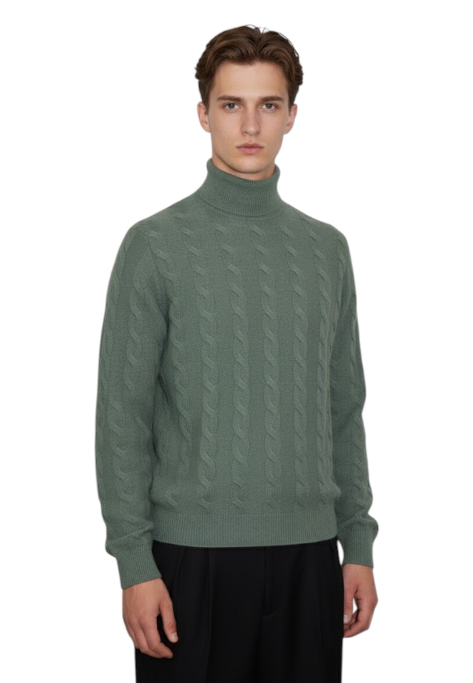 DOLCEVITA MANICA LUNGA Verde Blu Cashmere