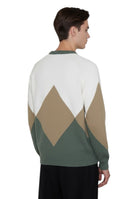 GIROCOLLO MANICA LUNGA Verde Blu Cashmere