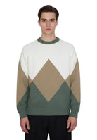 GIROCOLLO MANICA LUNGA Verde Blu Cashmere