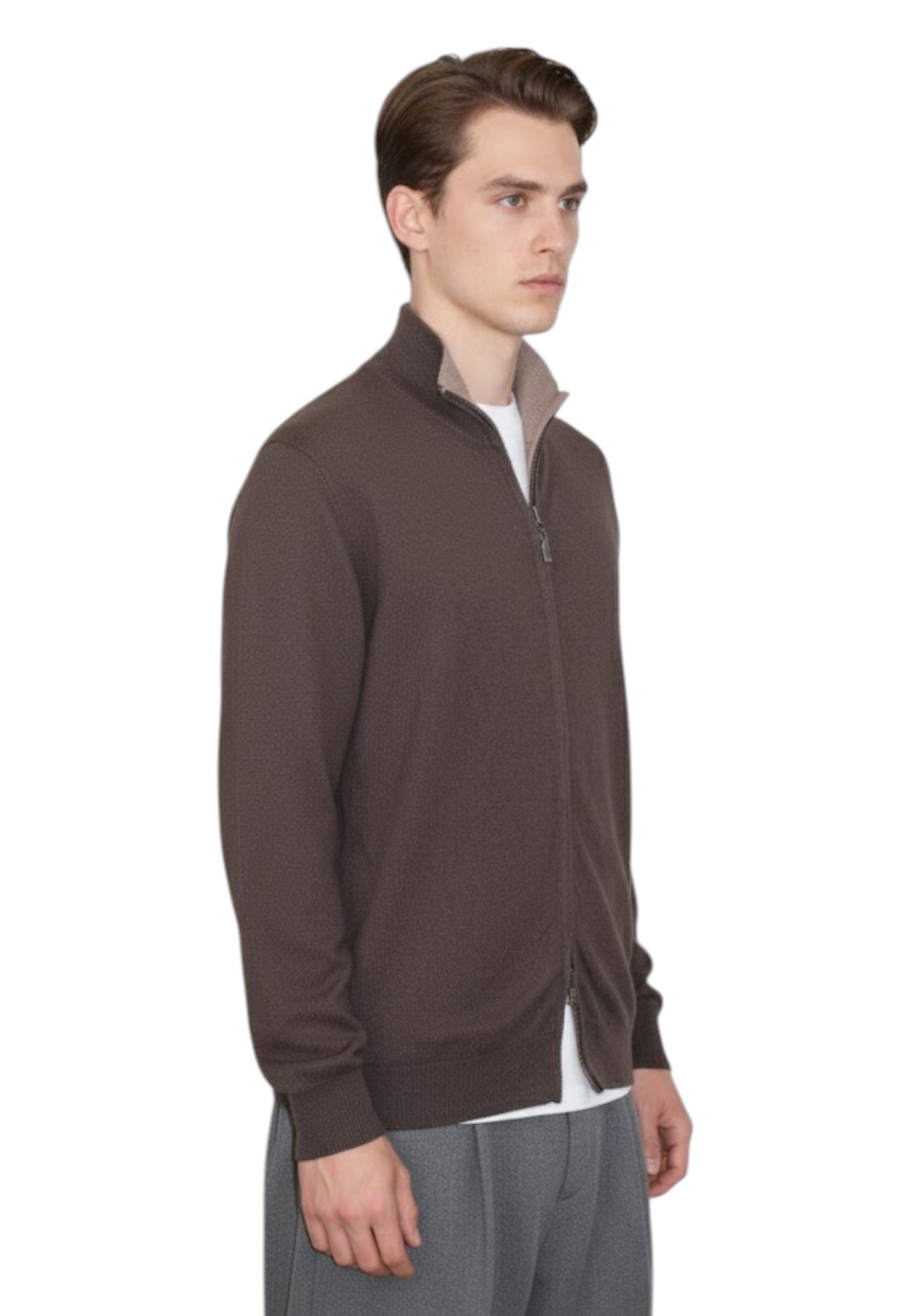 GIACCHE Marrone Blu Cashmere