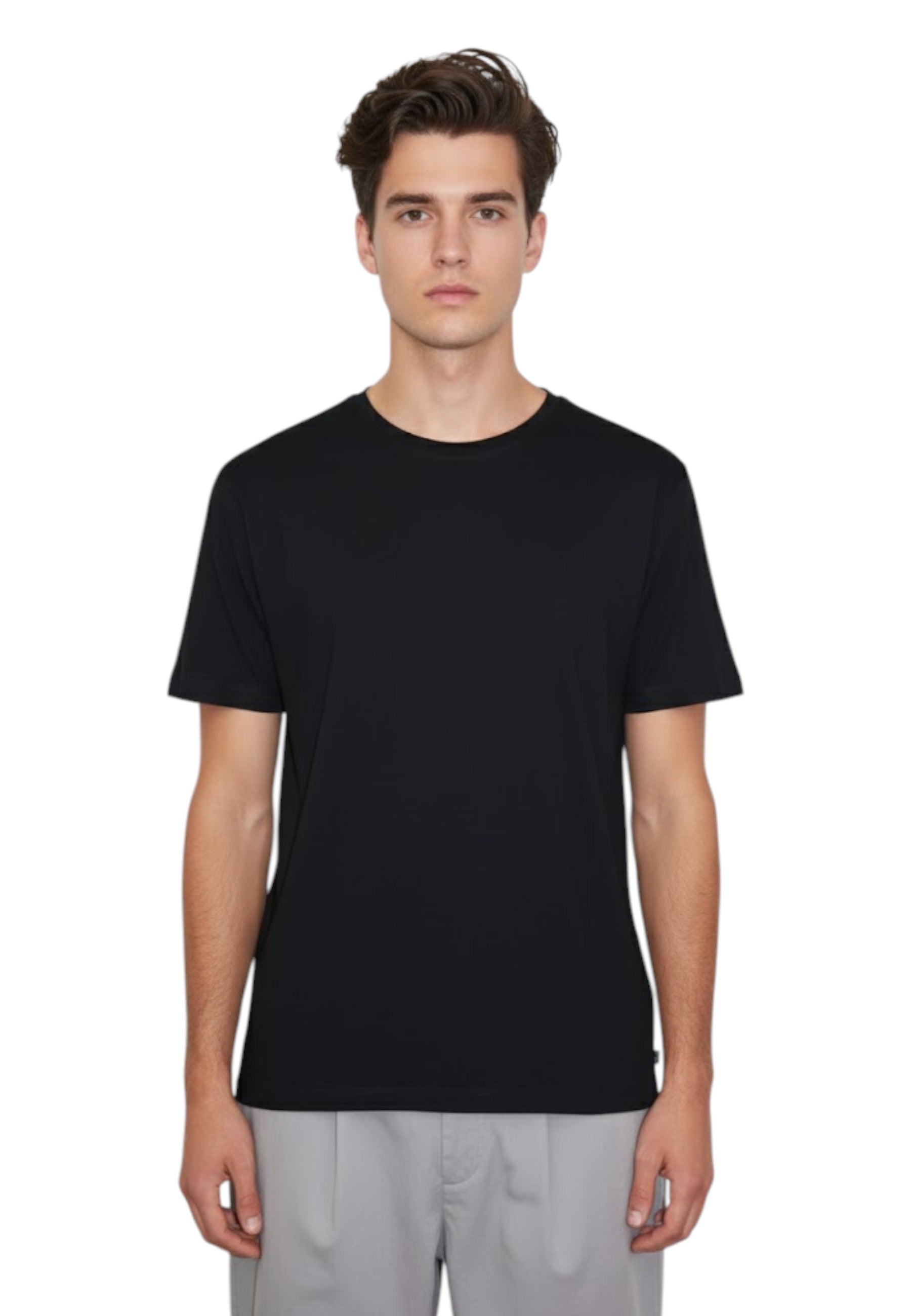 T-SHIRT Nero Blu Cashmere