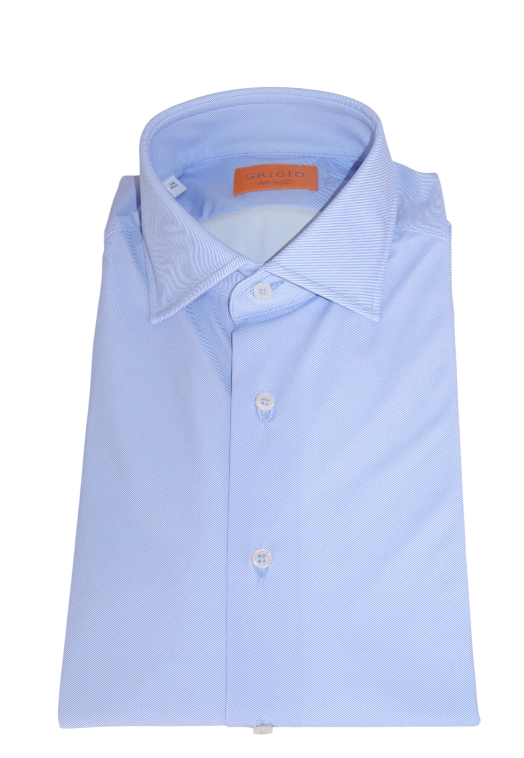 CAMICIE MANICA LUNGA Celeste Grigio