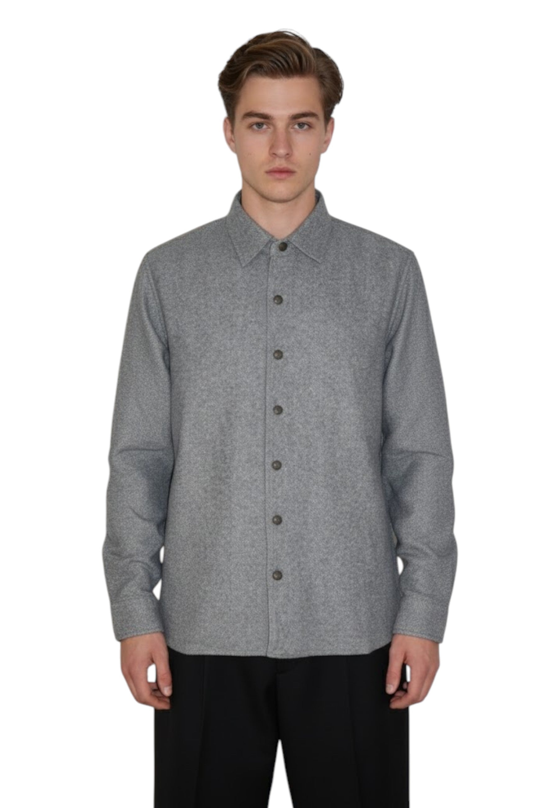 CAMICIE MANICA LUNGA Grigio Grigio