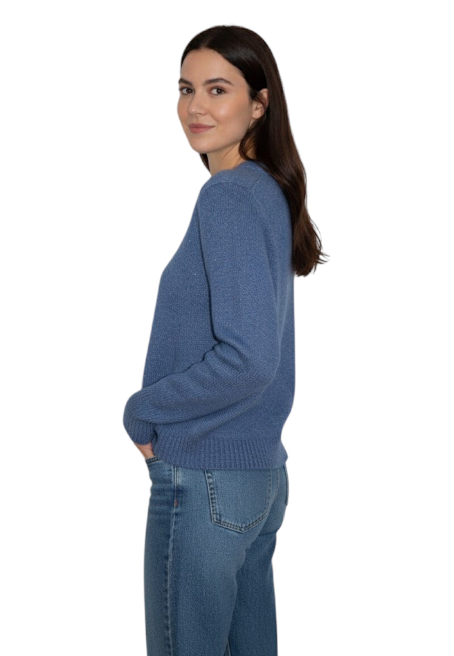 GIROCOLLO MANICA LUNGA Blu Gran Sasso