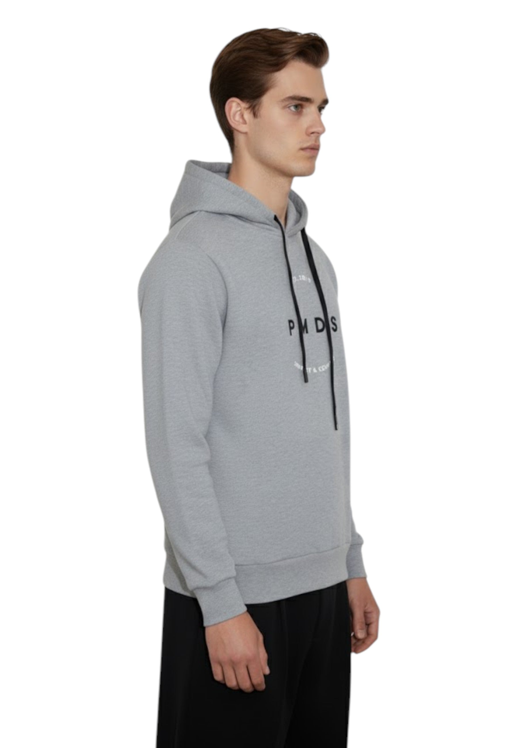 FELPA A GIROCOLLO Grigio Pmds