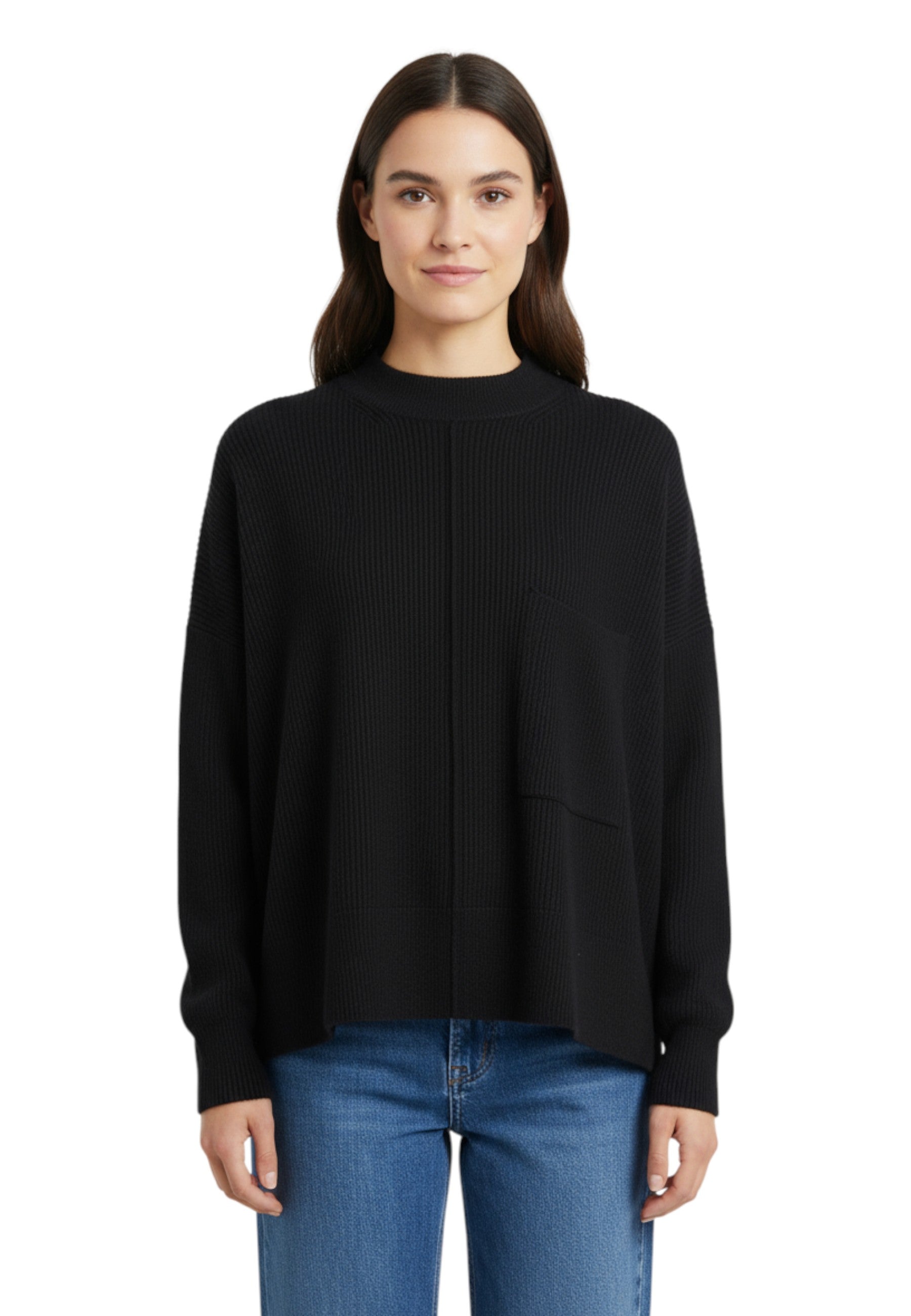 GIROCOLLO MANICA LUNGA Nero Jei-o Laboratorio