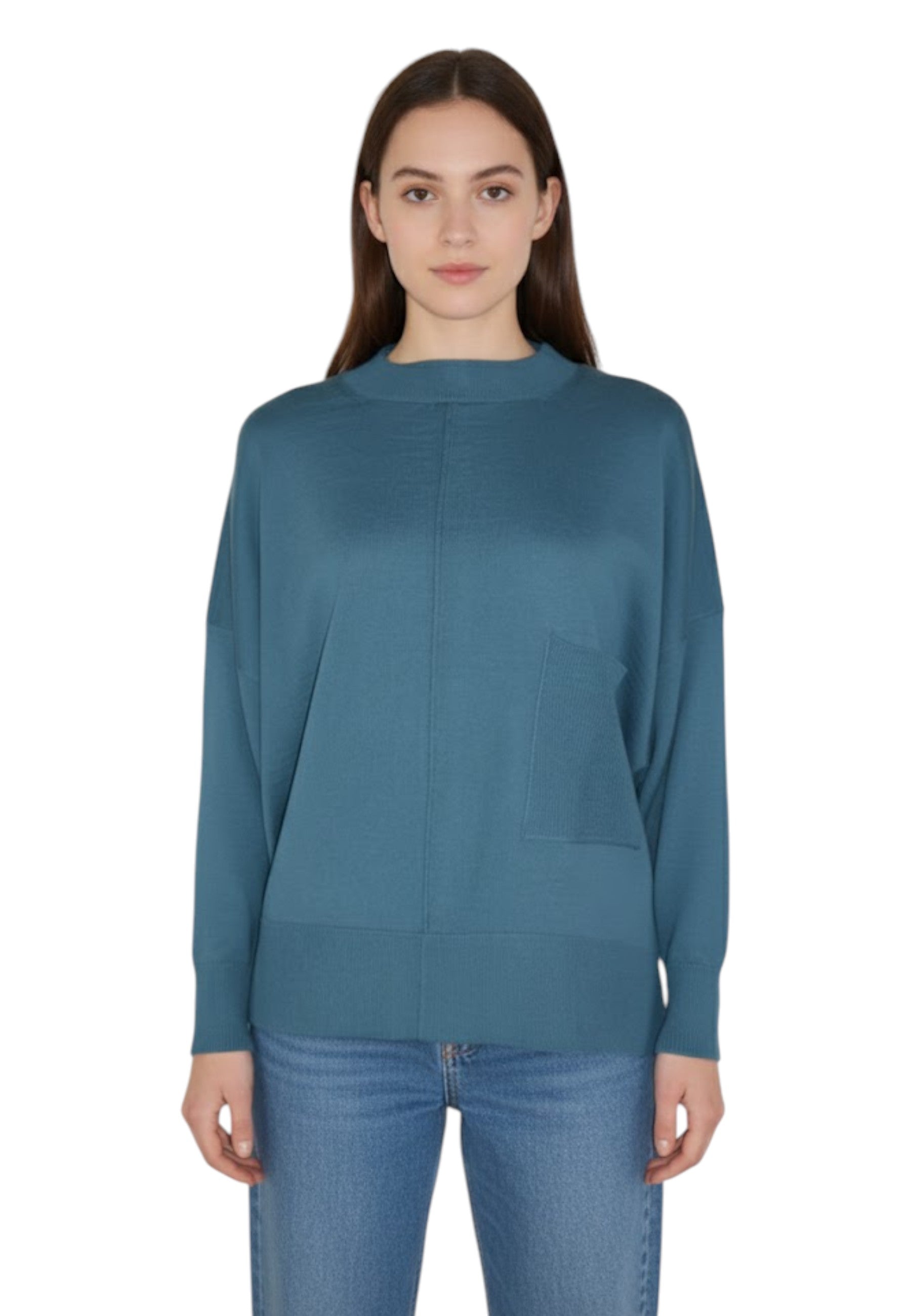 GIROCOLLO MANICA LUNGA Blu Jei-o Laboratorio