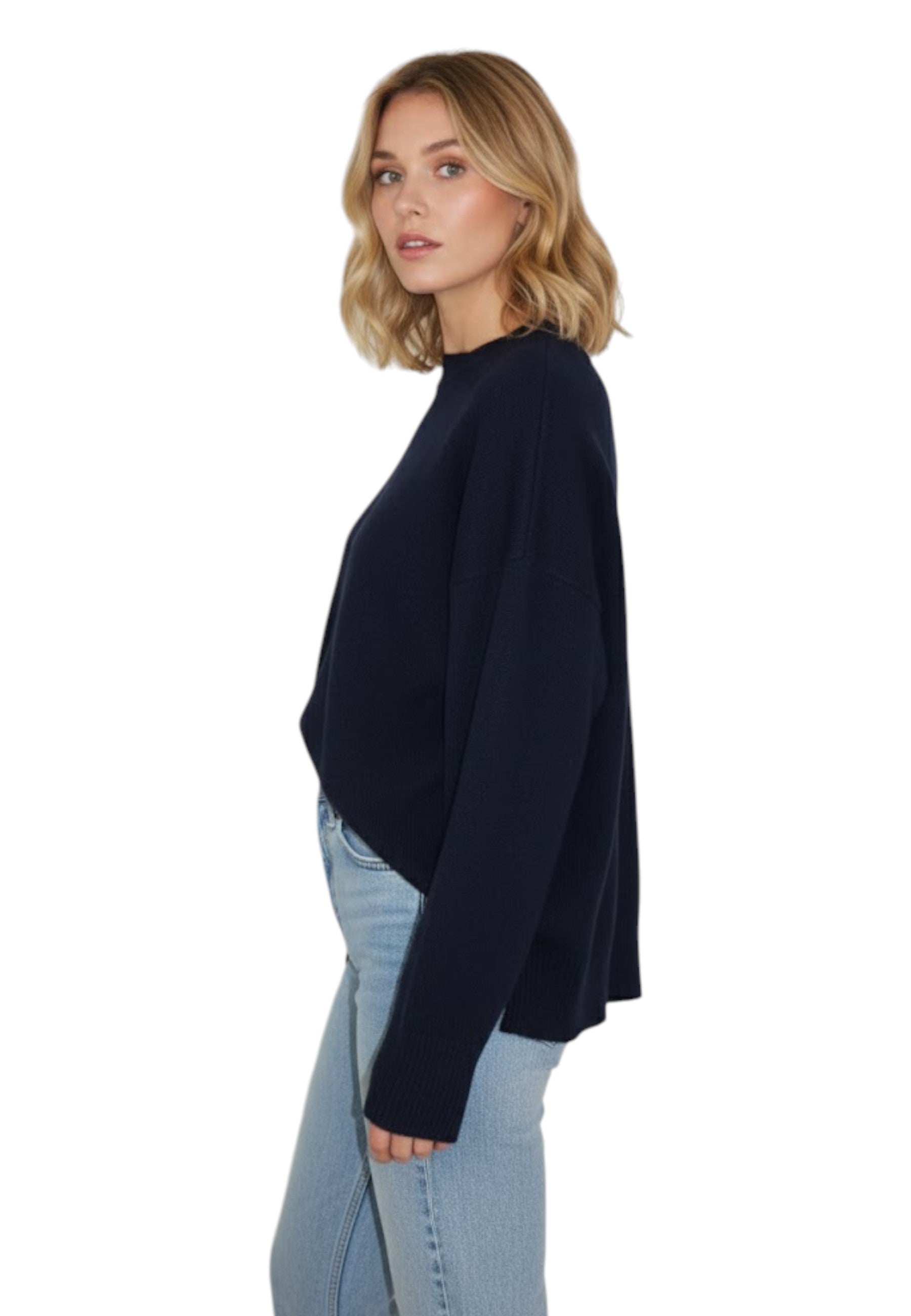 GIROCOLLO MANICA LUNGA Blu Jei-o Laboratorio