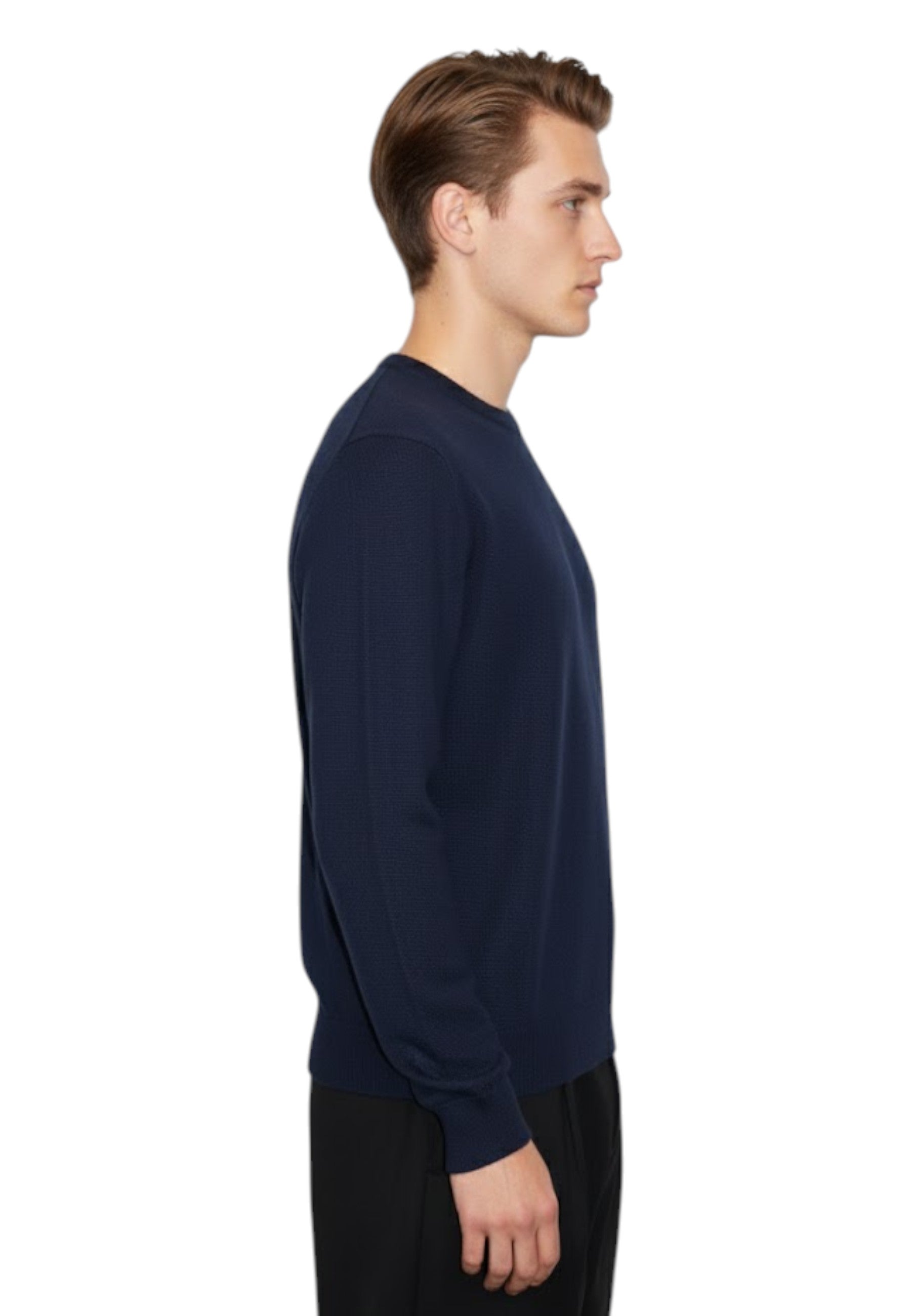 GIROCOLLO MANICA LUNGA Blu Della Spiga