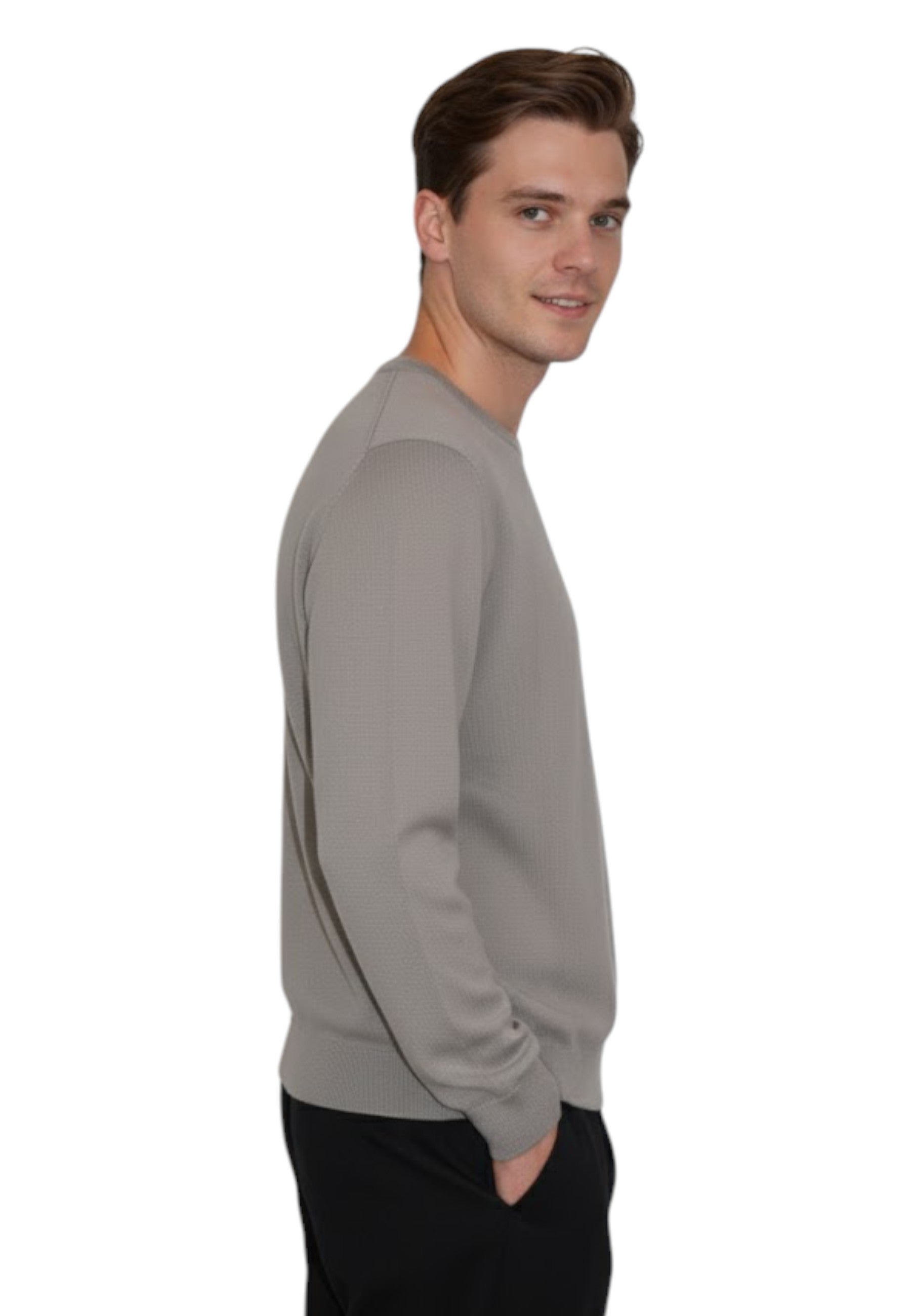 GIROCOLLO MANICA LUNGA Beige Della Spiga