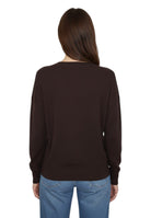 MAGLIE A V Marrone Della Spiga