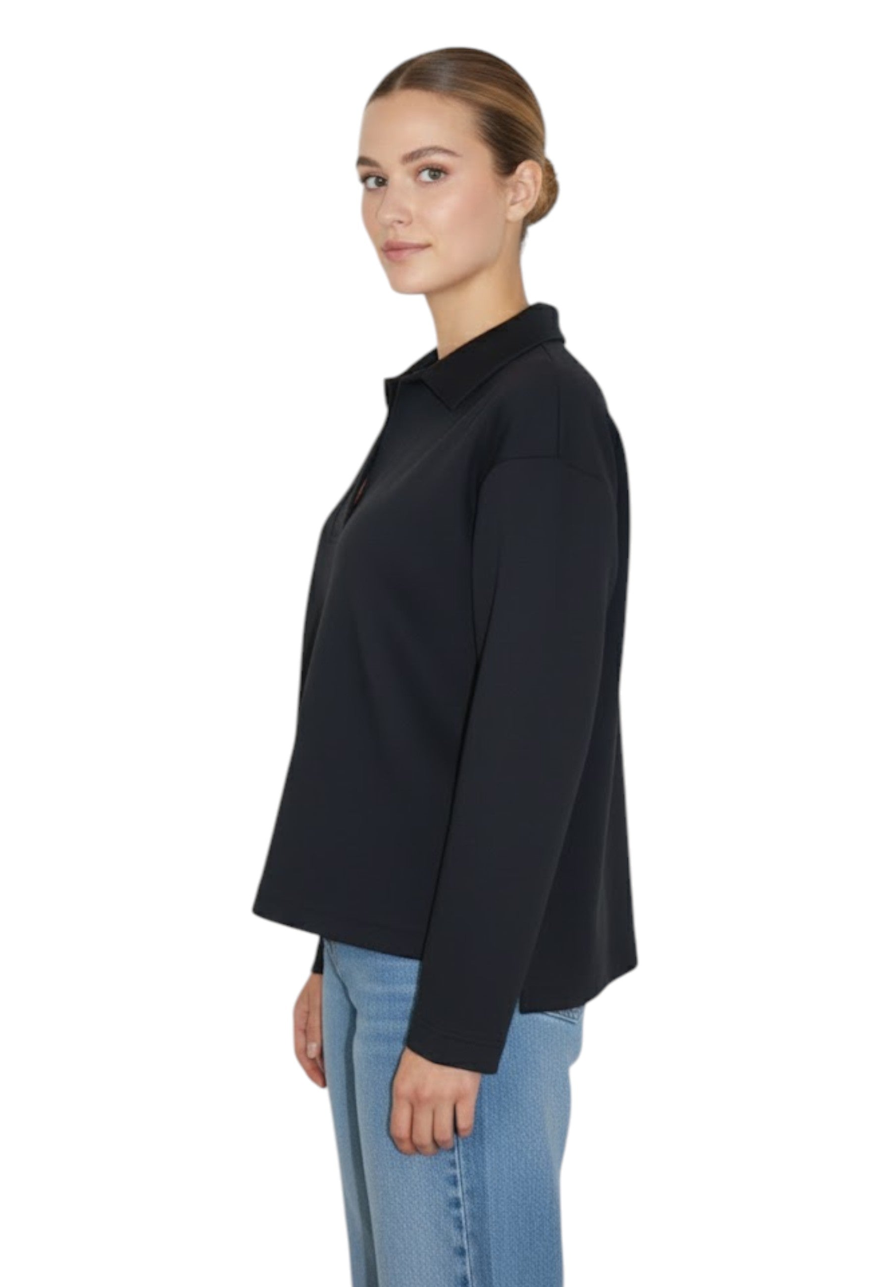 FELPE A GIROCOLLO Nero Ecoalf